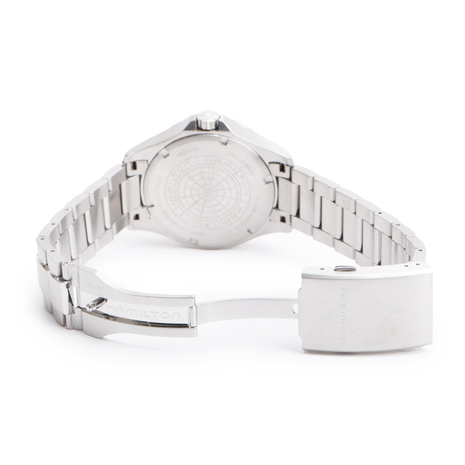 Hamilton 2023 Stainless Steel Khaki Navy Scuba 40 MM Automatic Watch Green Dial H823750 w/ Box & Papers