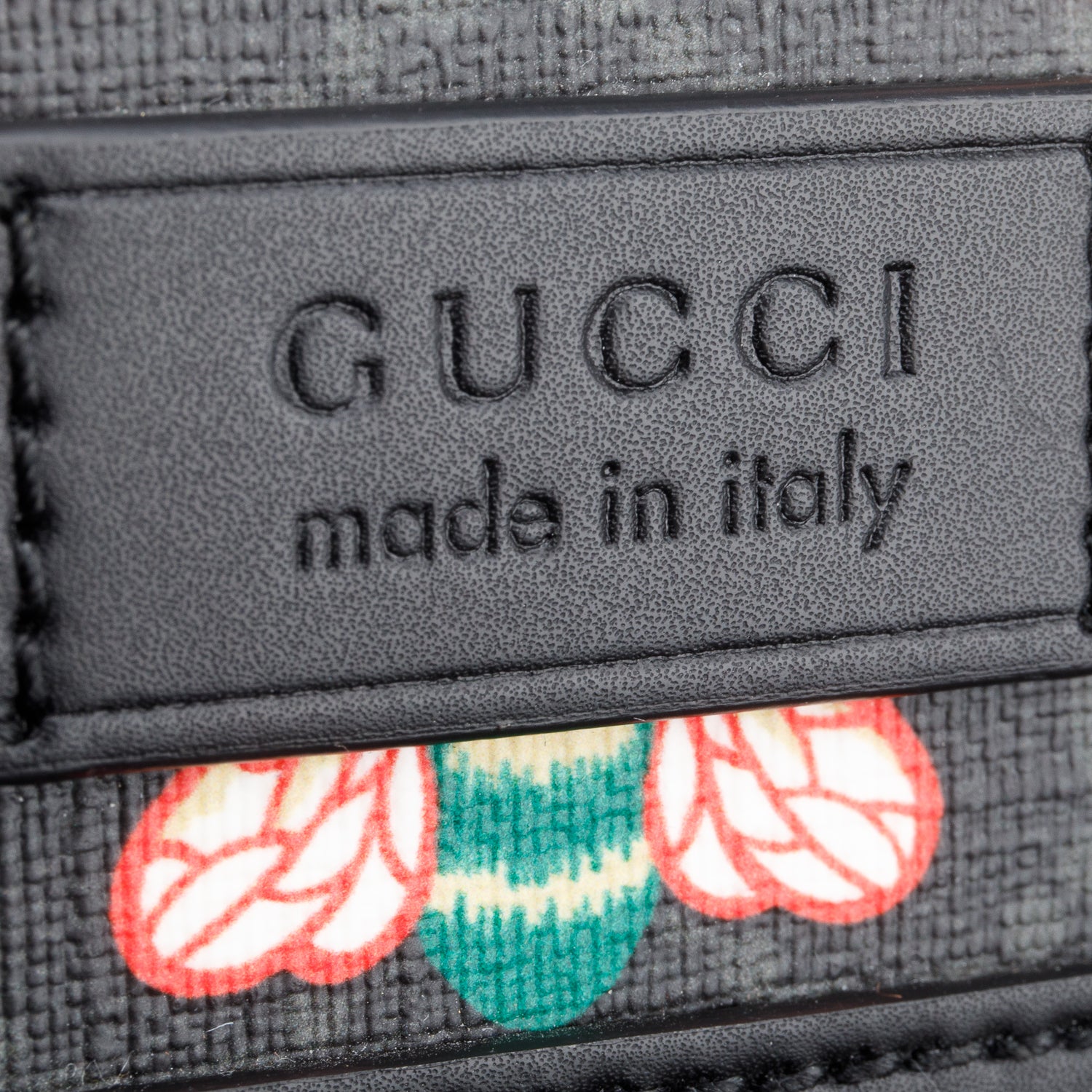 Gucci Black GG Supreme Monogram Bestiary Flat Messenger Bag