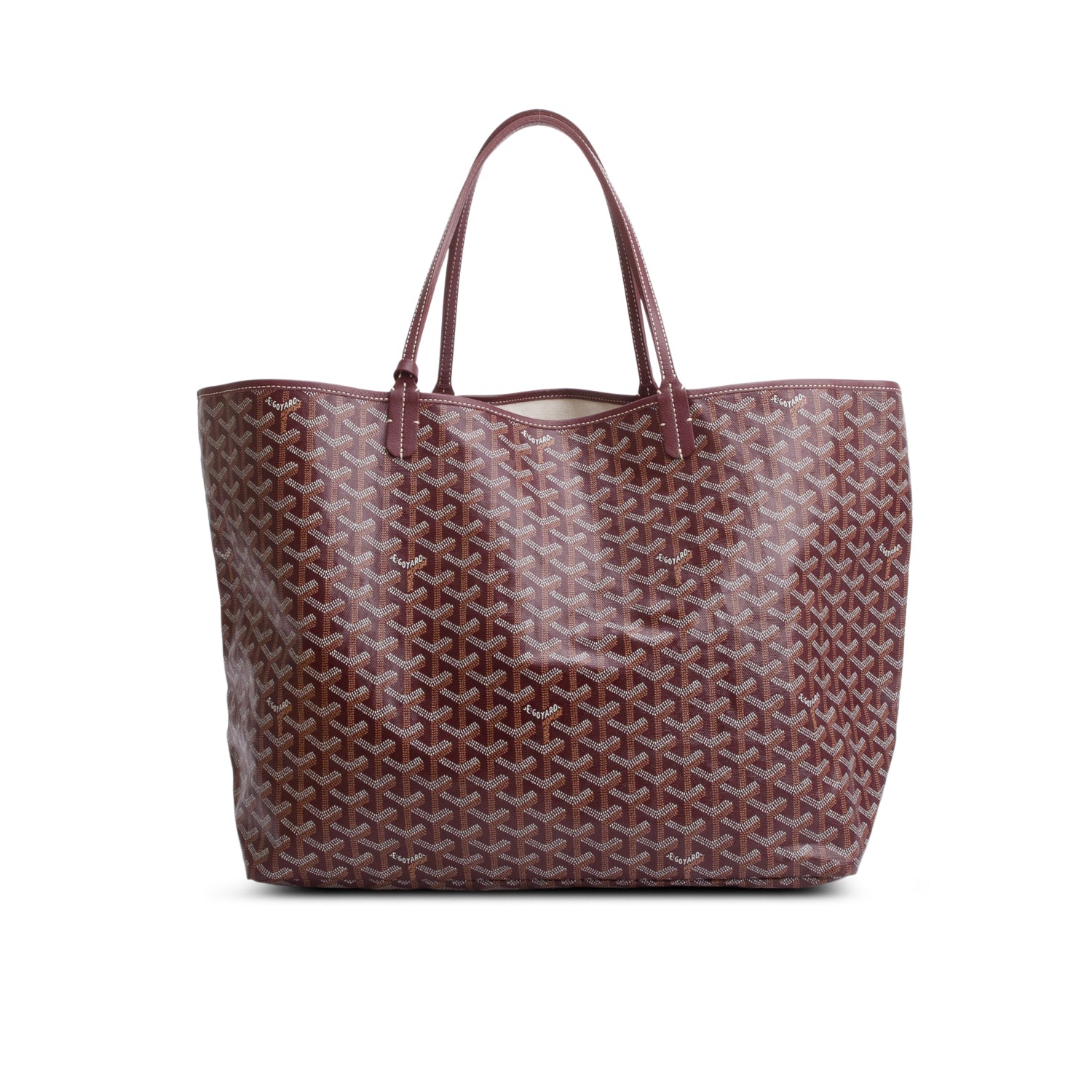 Goyard Burgundy Monogram Saint Louis GM w/ Pouch