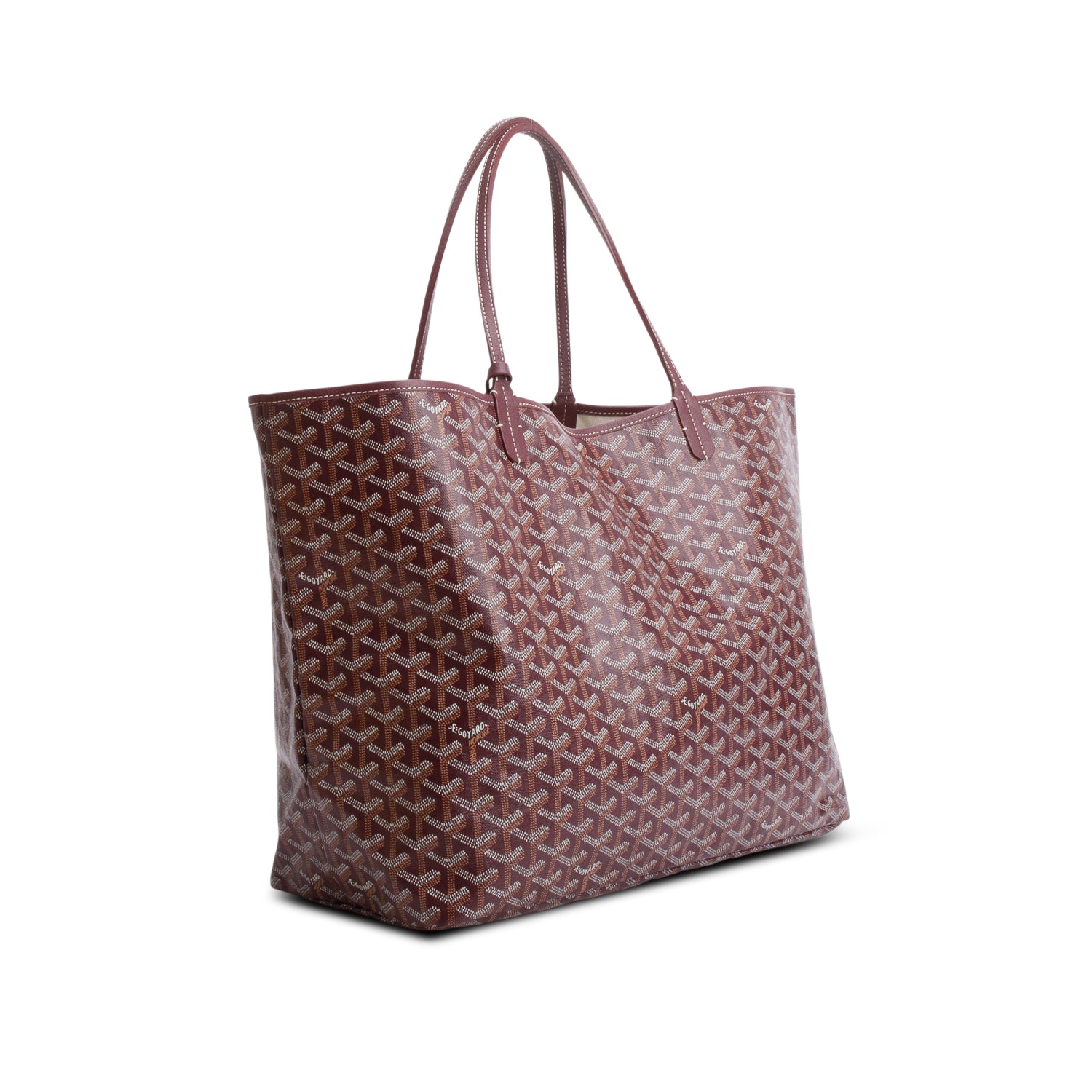 Goyard Burgundy Monogram Saint Louis GM w/ Pouch