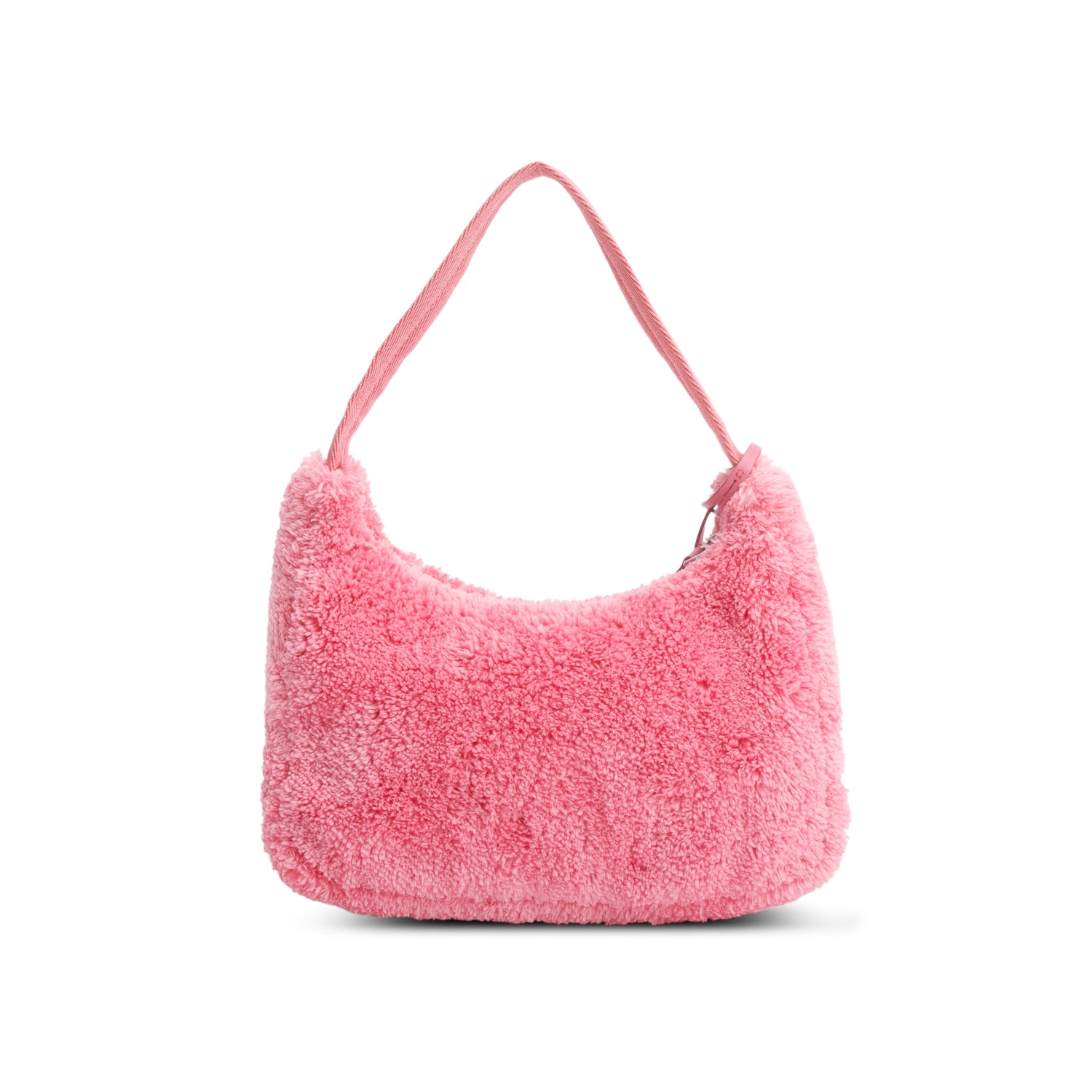 Prada 2024 Pink Terry Cloth Mini Re-Edition 2000 Bag w/ Box & Authenticity Card