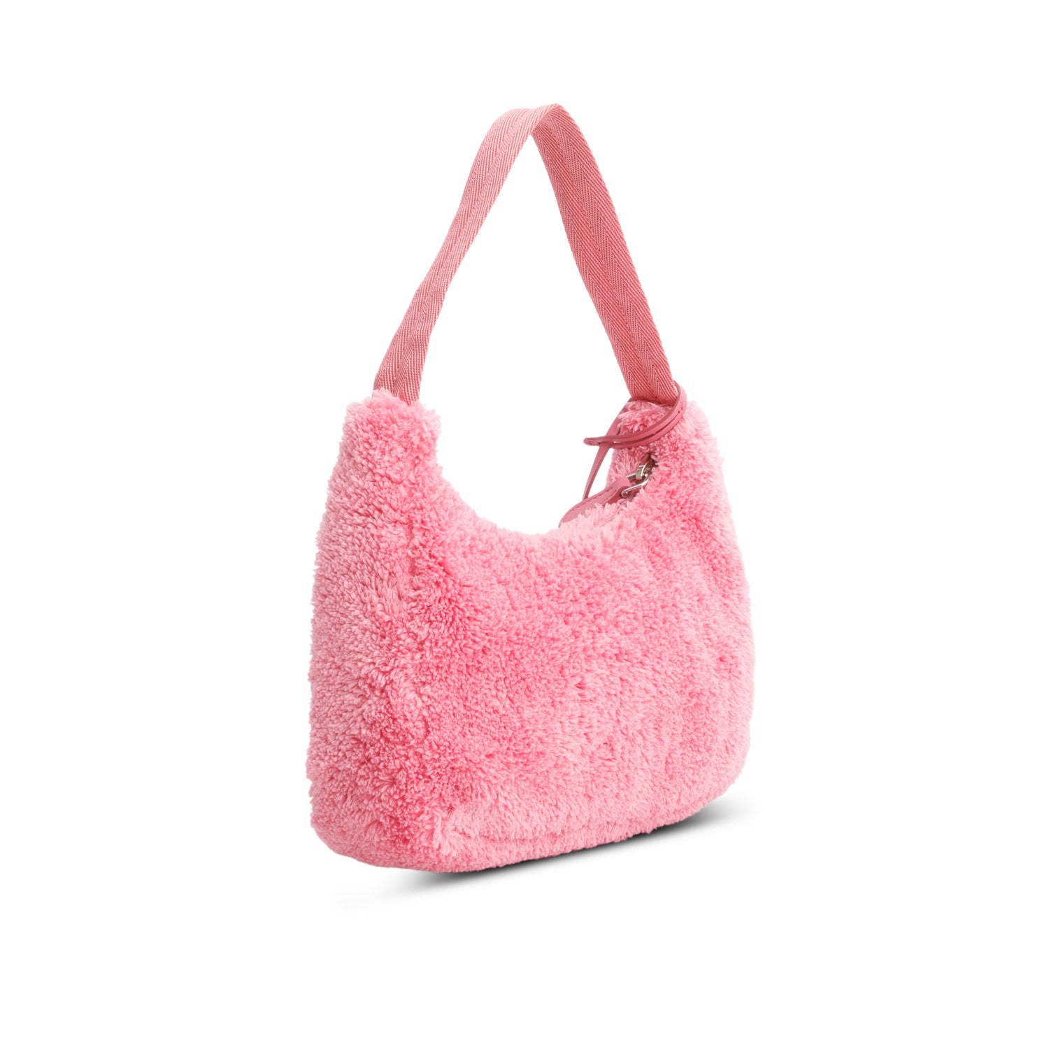 Prada 2024 Pink Terry Cloth Mini Re-Edition 2000 Bag w/ Box & Authenticity Card