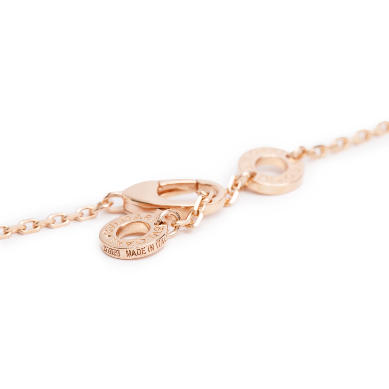 BVLGARI 18k Rose Gold Mother of Pearl & Diamond Divas' Dream Pendant Necklace