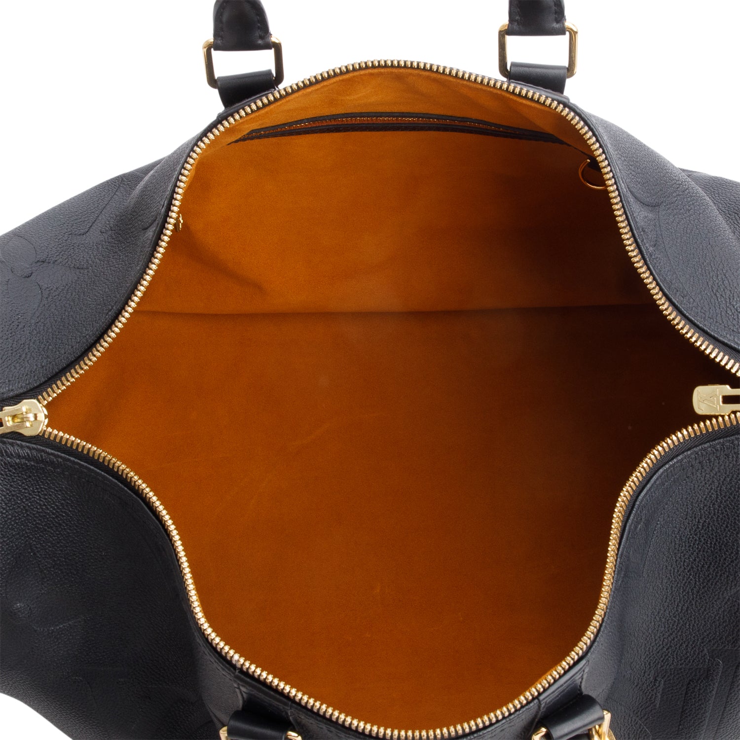 Louis Vuitton 2021 Black Monogram Empreinte Giant Leather Keepall Bandouliere 45