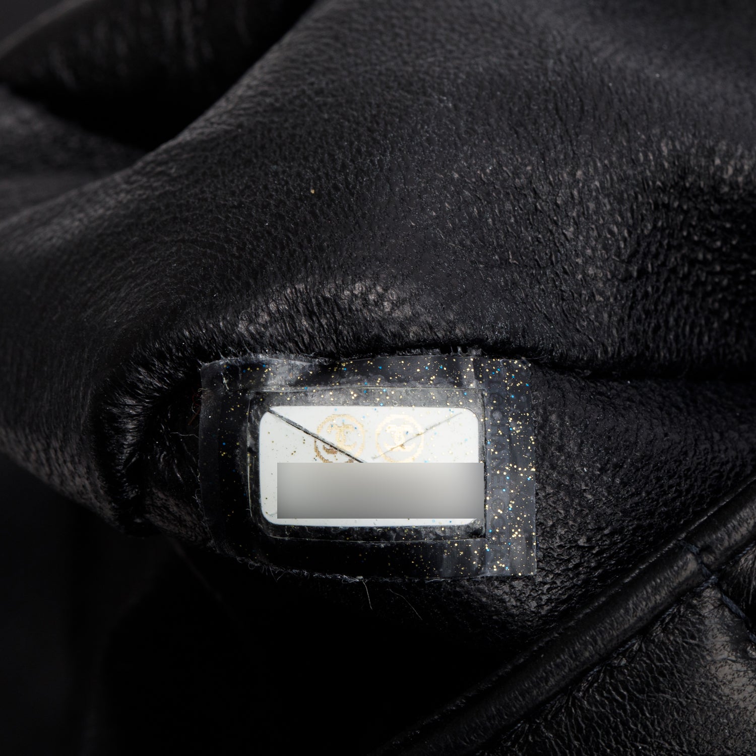 Chanel Vintage Black Lambskin Quilted Chocolate Bar Pearl Flap Bag w/ Authenticity Card