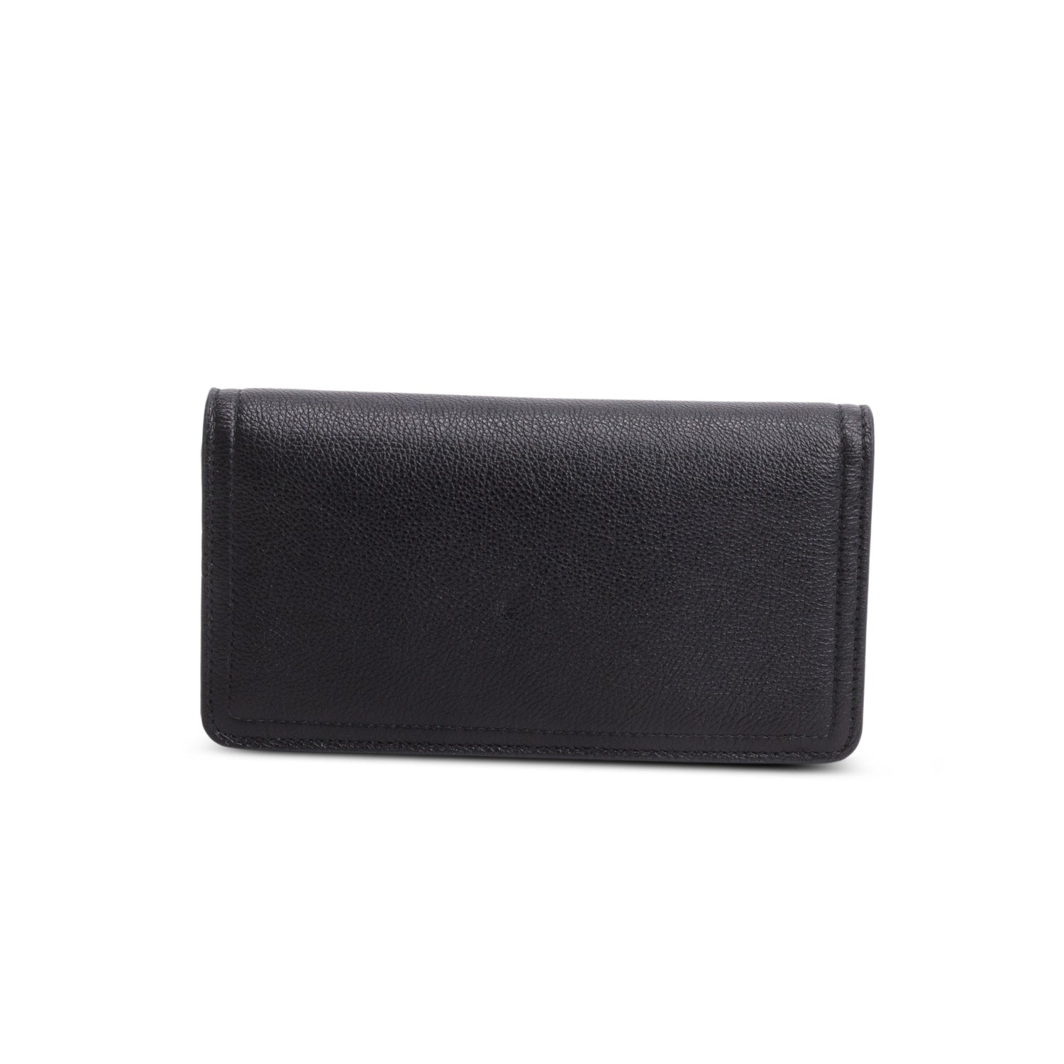 Prada Black Glace Calf Etiquette Wallet on Chain w/ Authenticity Card