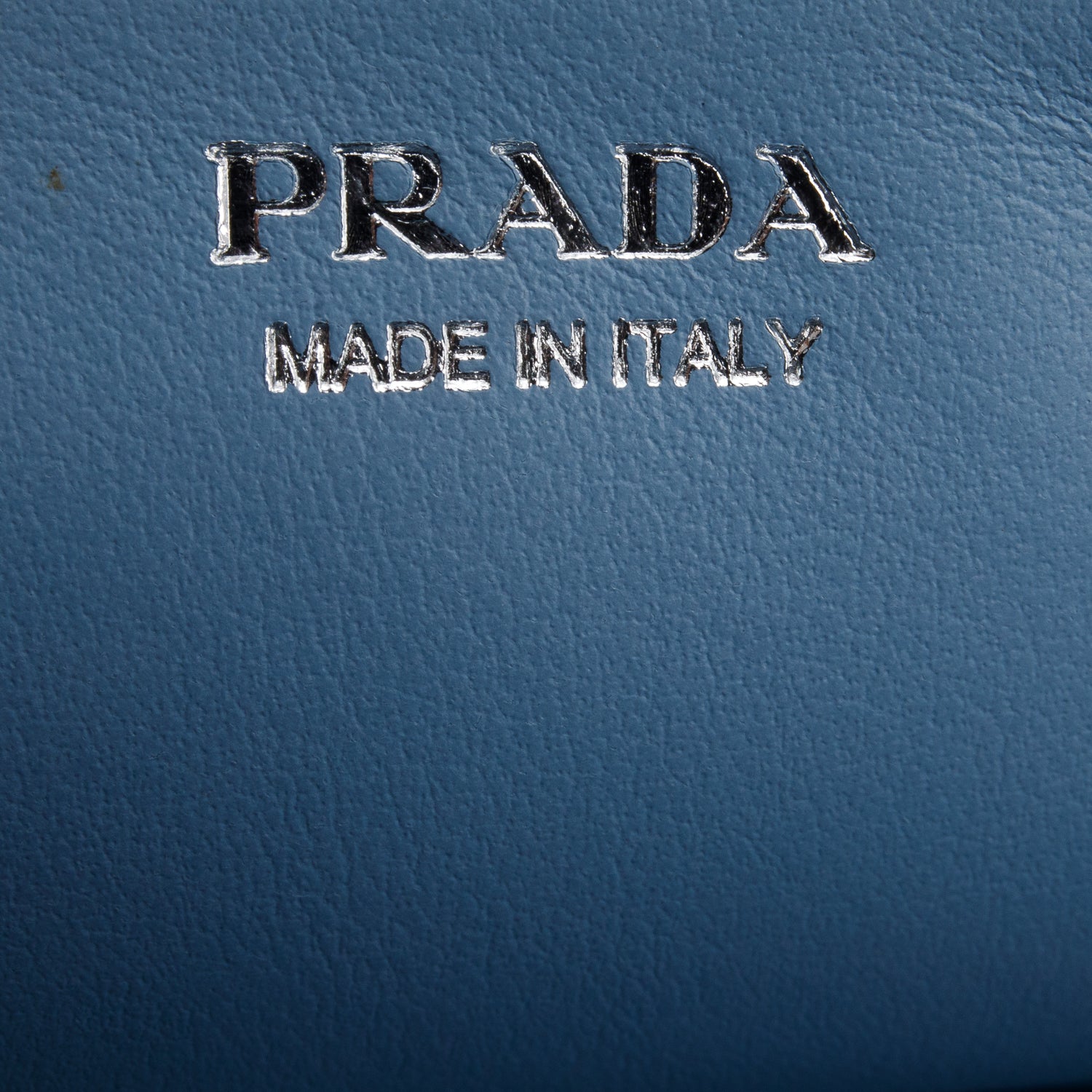 Prada Black Glace Calf Etiquette Wallet on Chain w/ Authenticity Card