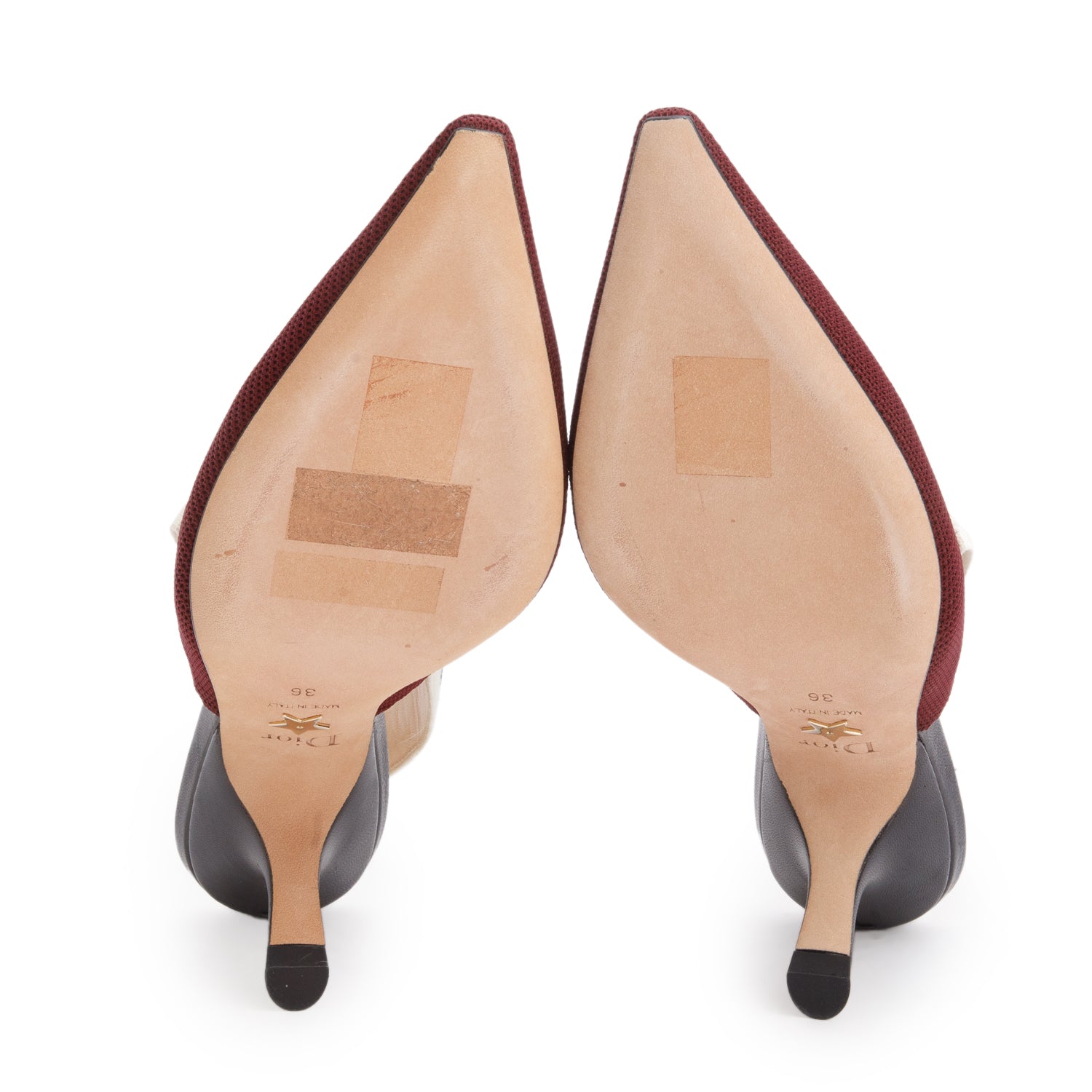 Christian Dior Red Technical Canvas Ribbon J'Adior Slingback 65mm, Size 36 w/ Box