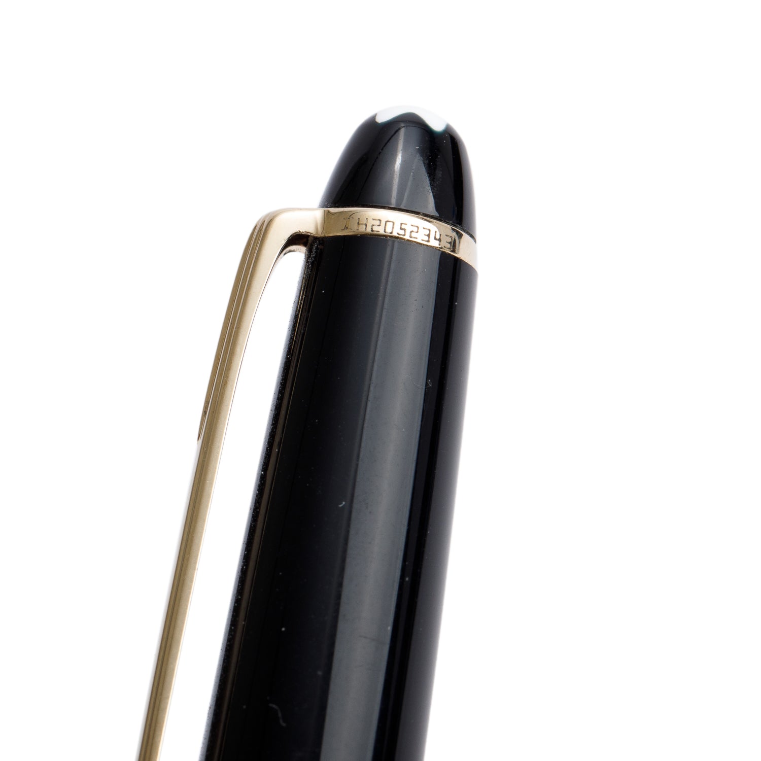 Montblanc Gold Coated Black Resin Meisterstuck Le Grand Fountain Pen