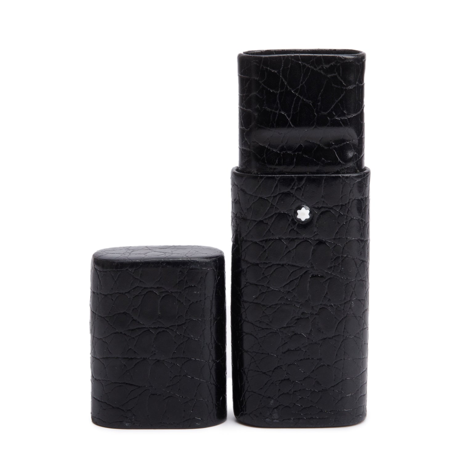 Montblanc Black Croc Embossed Leather Meisterstuck Pen Hard Case