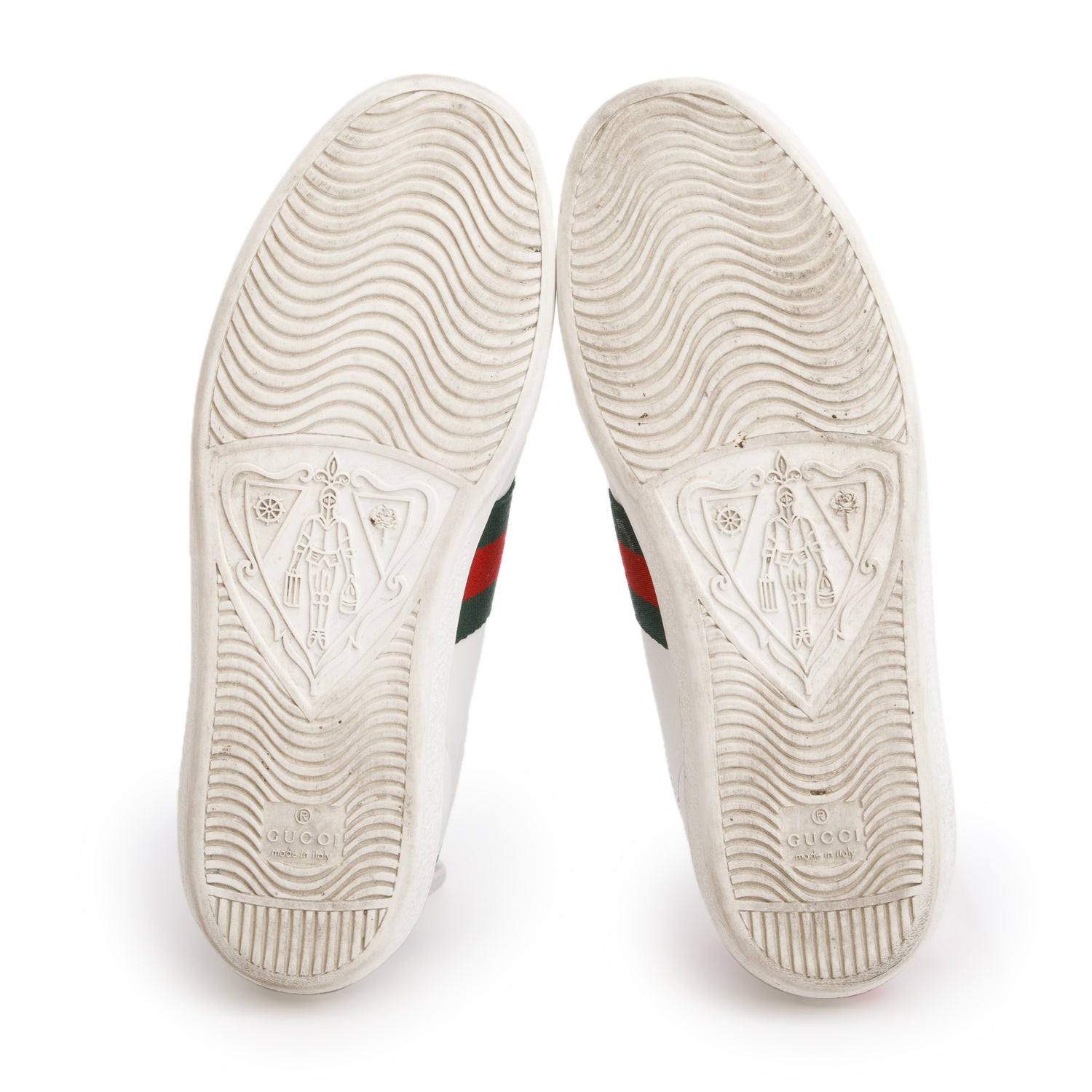 Gucci White Leather Web Women's Ace Sneakers, Size 37.5 w/ Box