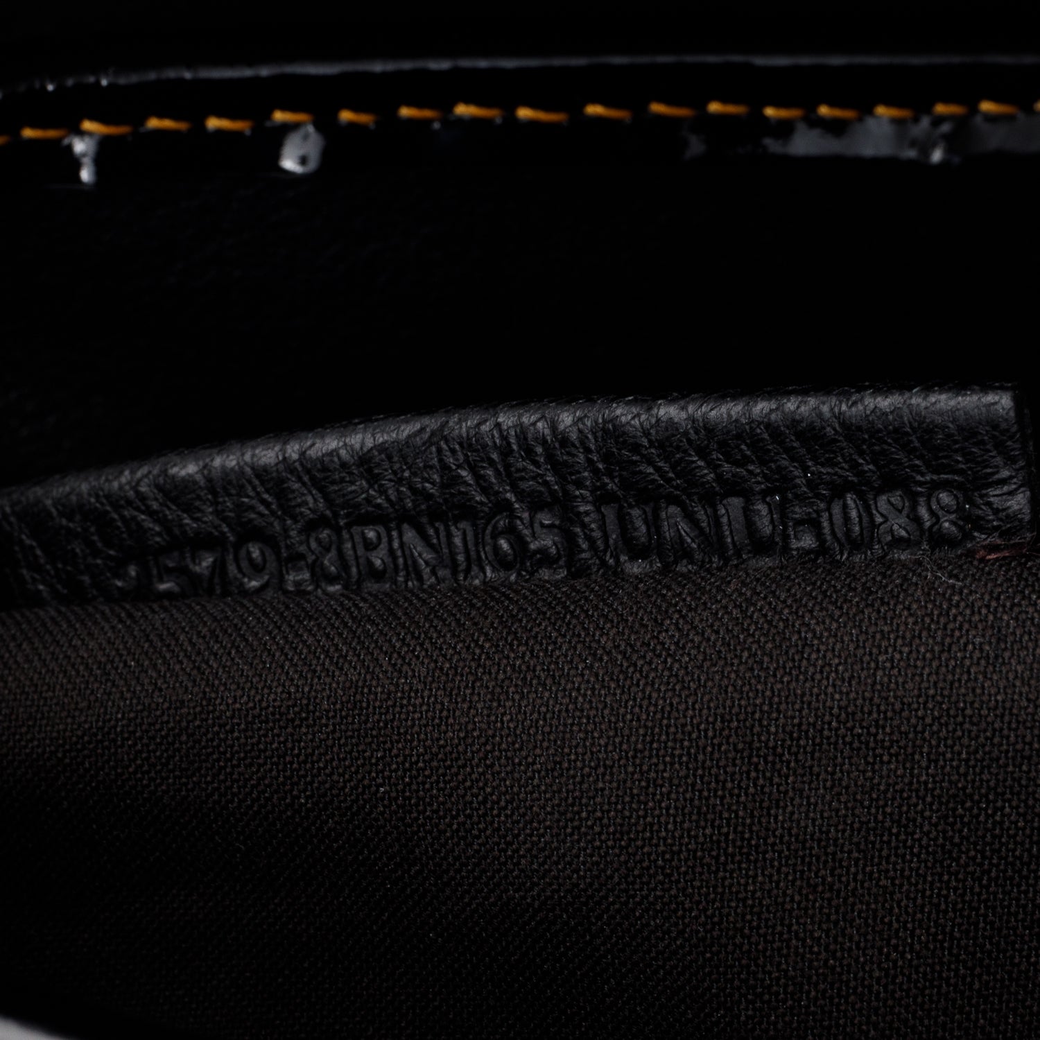 Fendi Black Patent Leather B Shoulder Bag