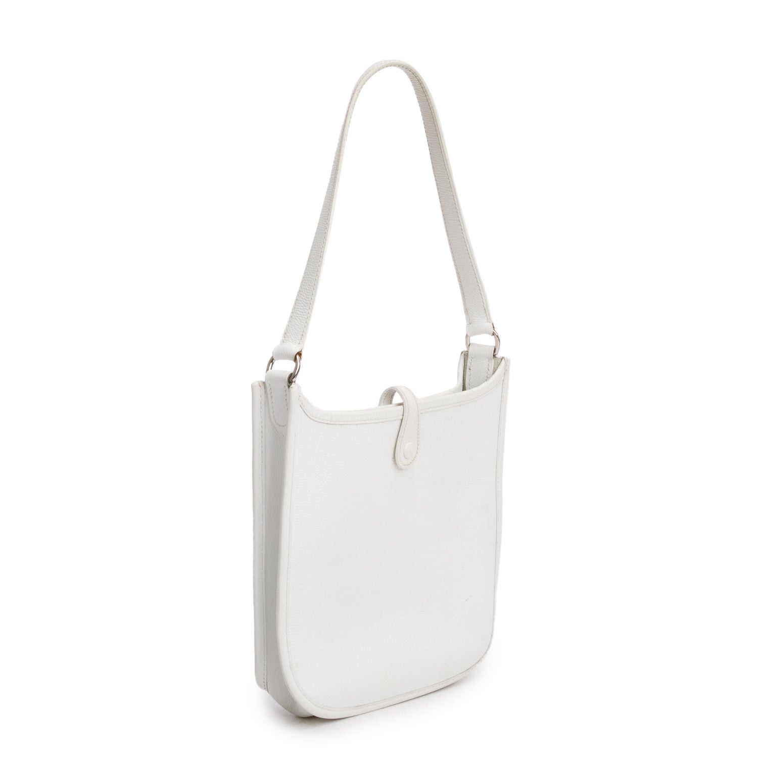Hermes Blanc Epsom Leather Evelyne TPM