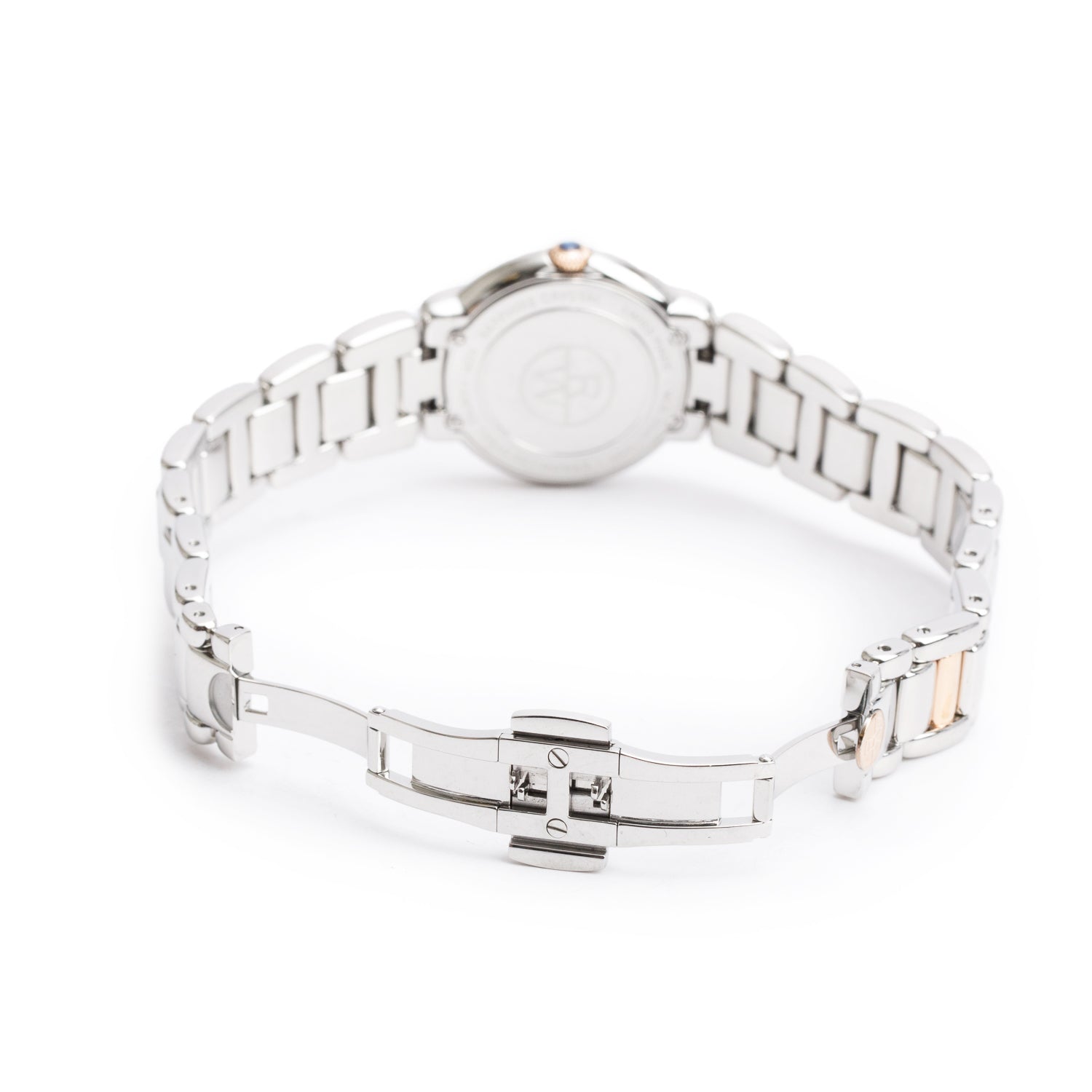 Raymond Weil Stainless Steel & Rose Gold PVD Jasmine 29 MM Quartz Watch Silver Dial 5229