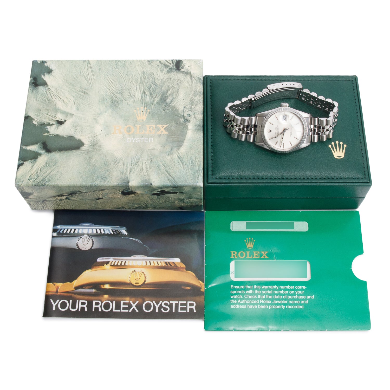 Rolex Stainless Steel Datejust 36 MM Automatic Watch 16030 w/ Box & Papers