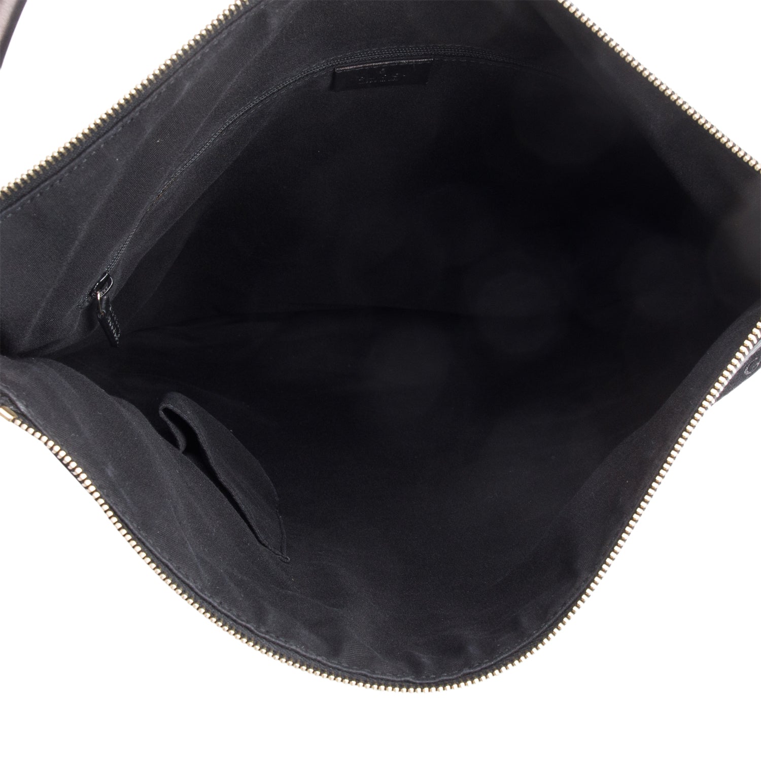 Gucci Black GG Suede Hobo Bag