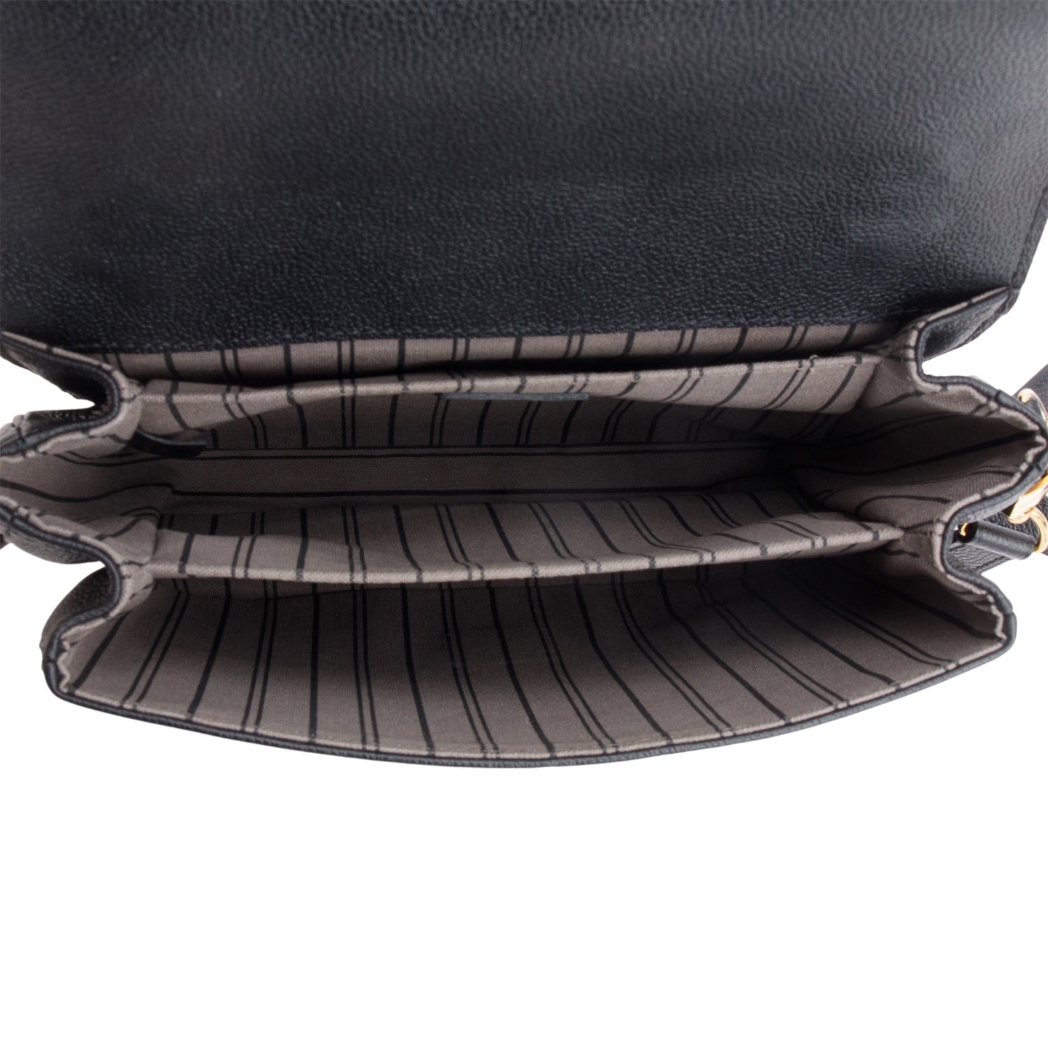 Louis Vuitton Black Monogram Empreinte Leather Pochette Metis w/ Box