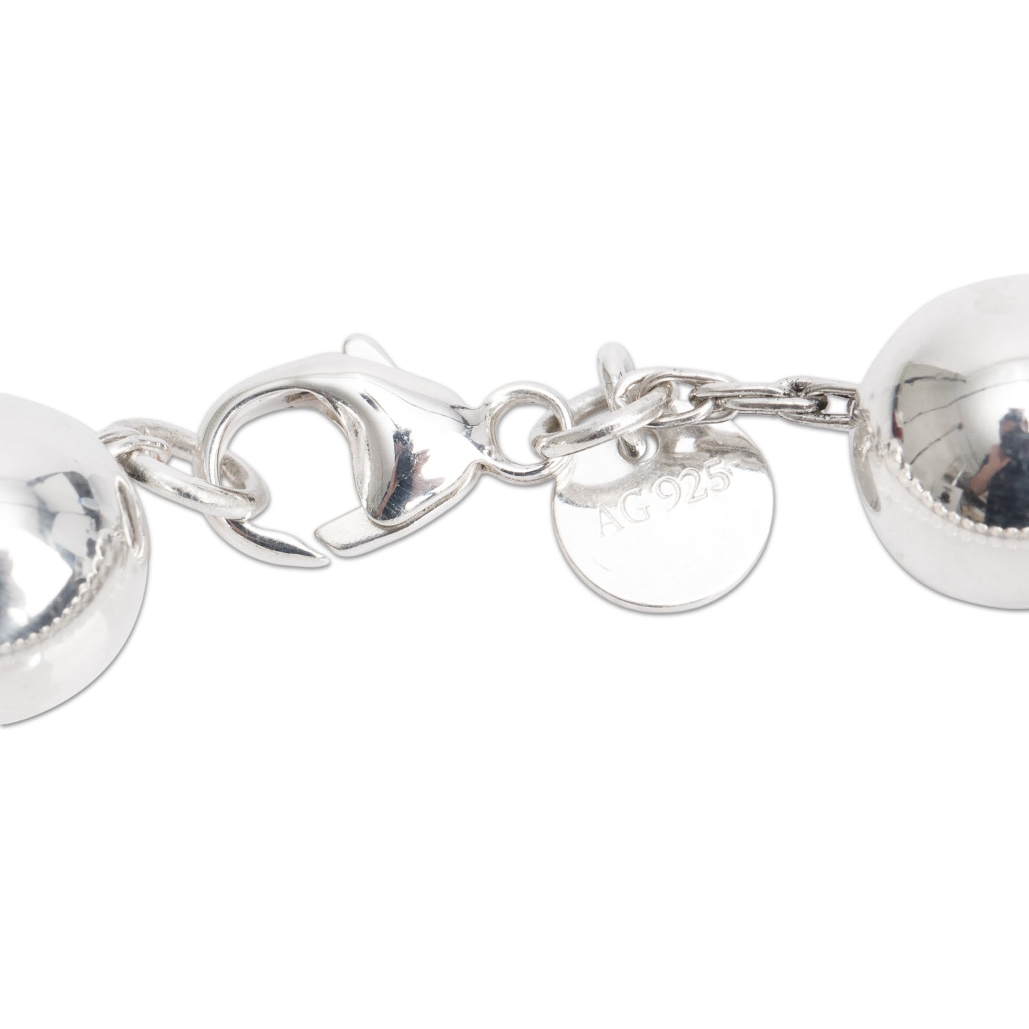 Tiffany & Co. Sterling Silver 10 MM HardWear Ball Bracelet