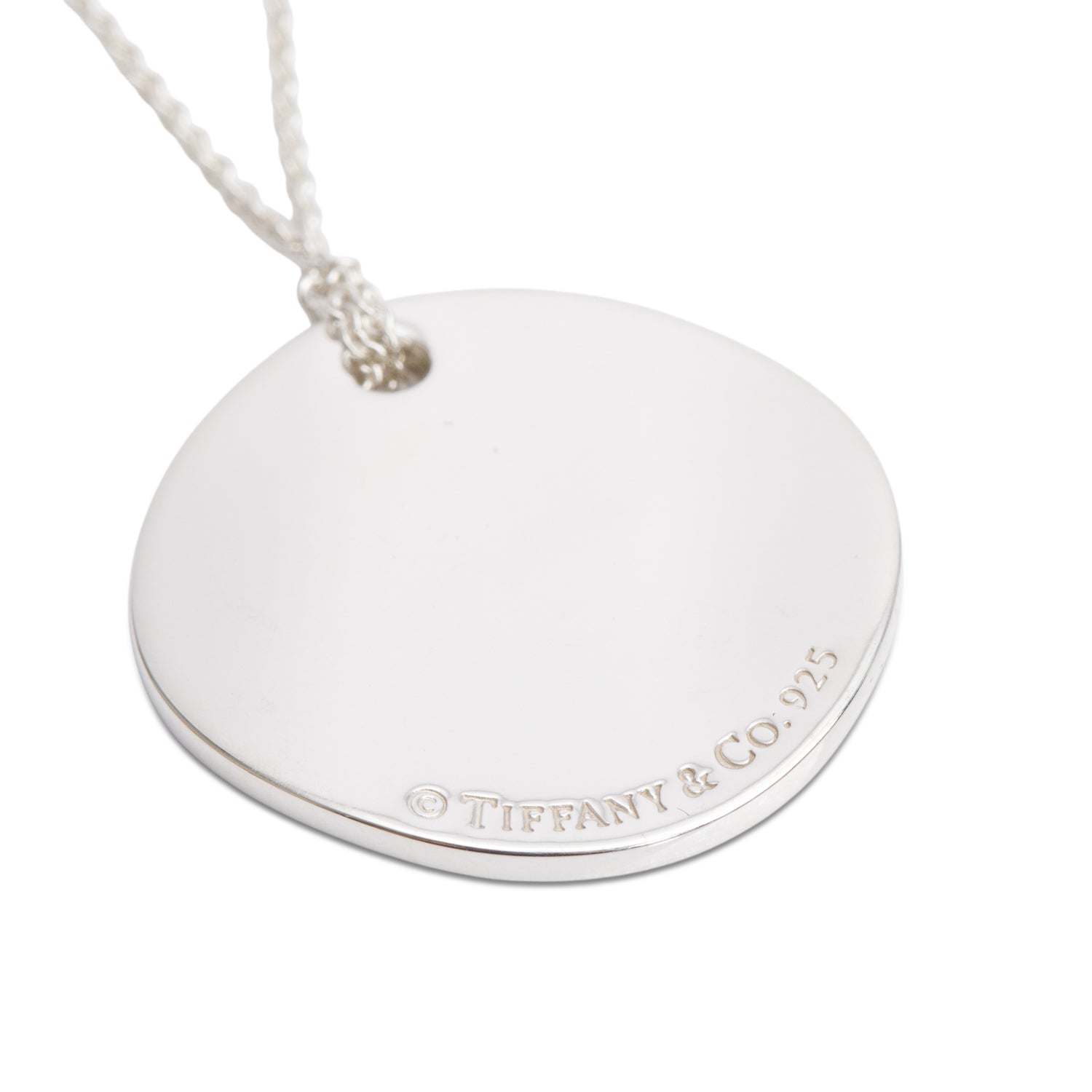 Tiffany & Co. Sterling Silver Small Notes Round Pendant Necklace