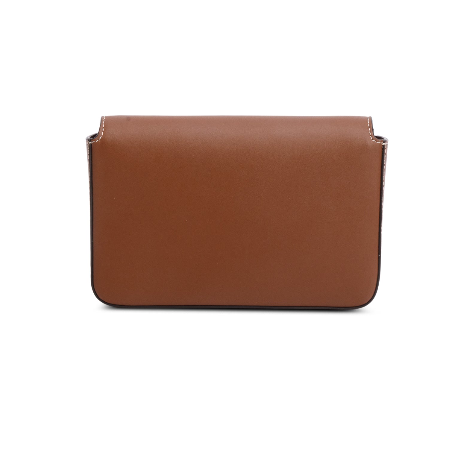 Burberry Brown Calfskin Vintage Check New Hampshire Bag