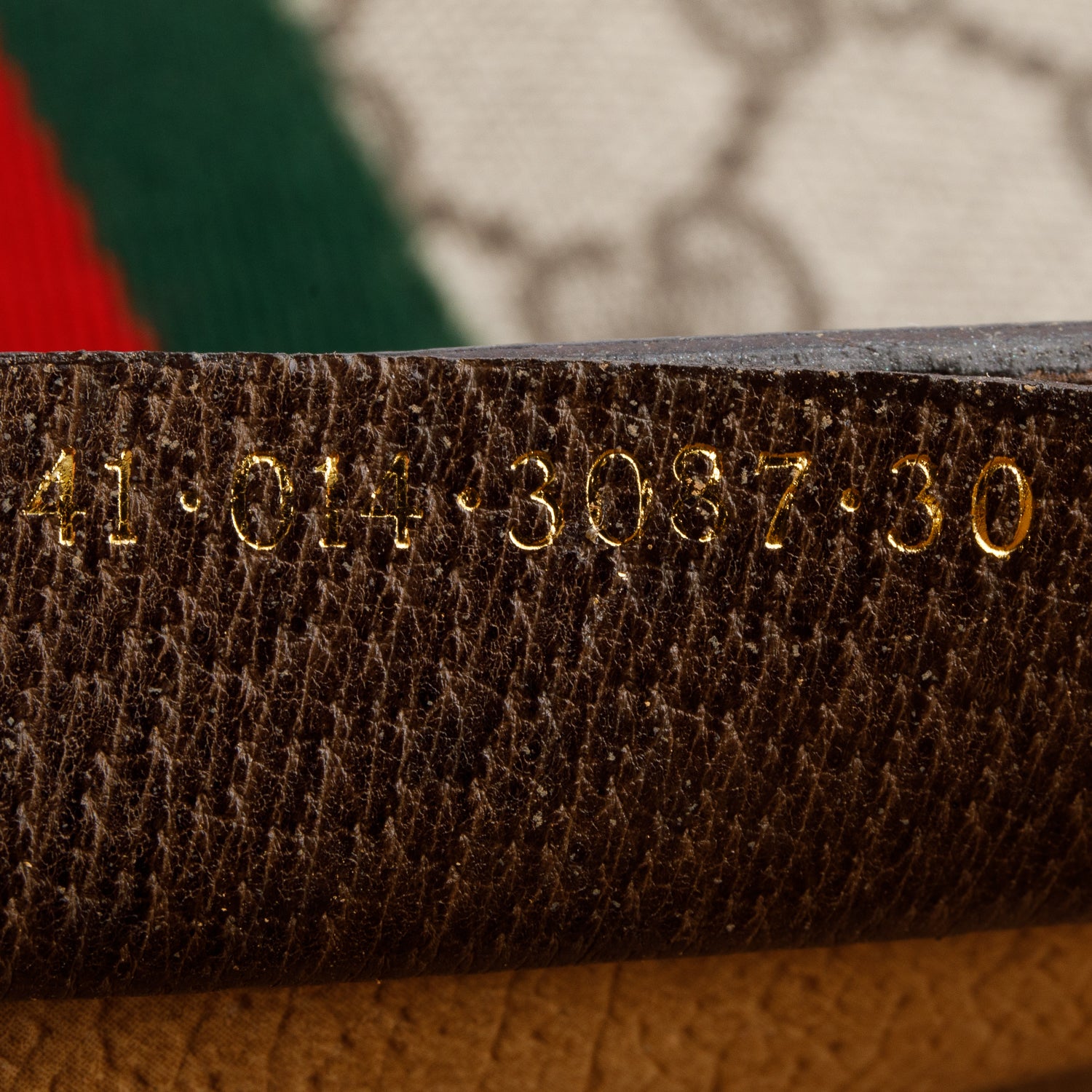 Gucci GG Supreme Monogram Web Sherry Line Clutch