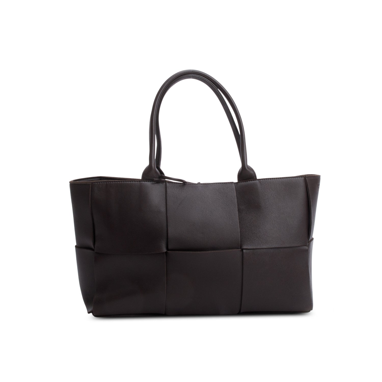 Bottega Veneta Brown Maxi Intrecciato Arco Small Tote Bag