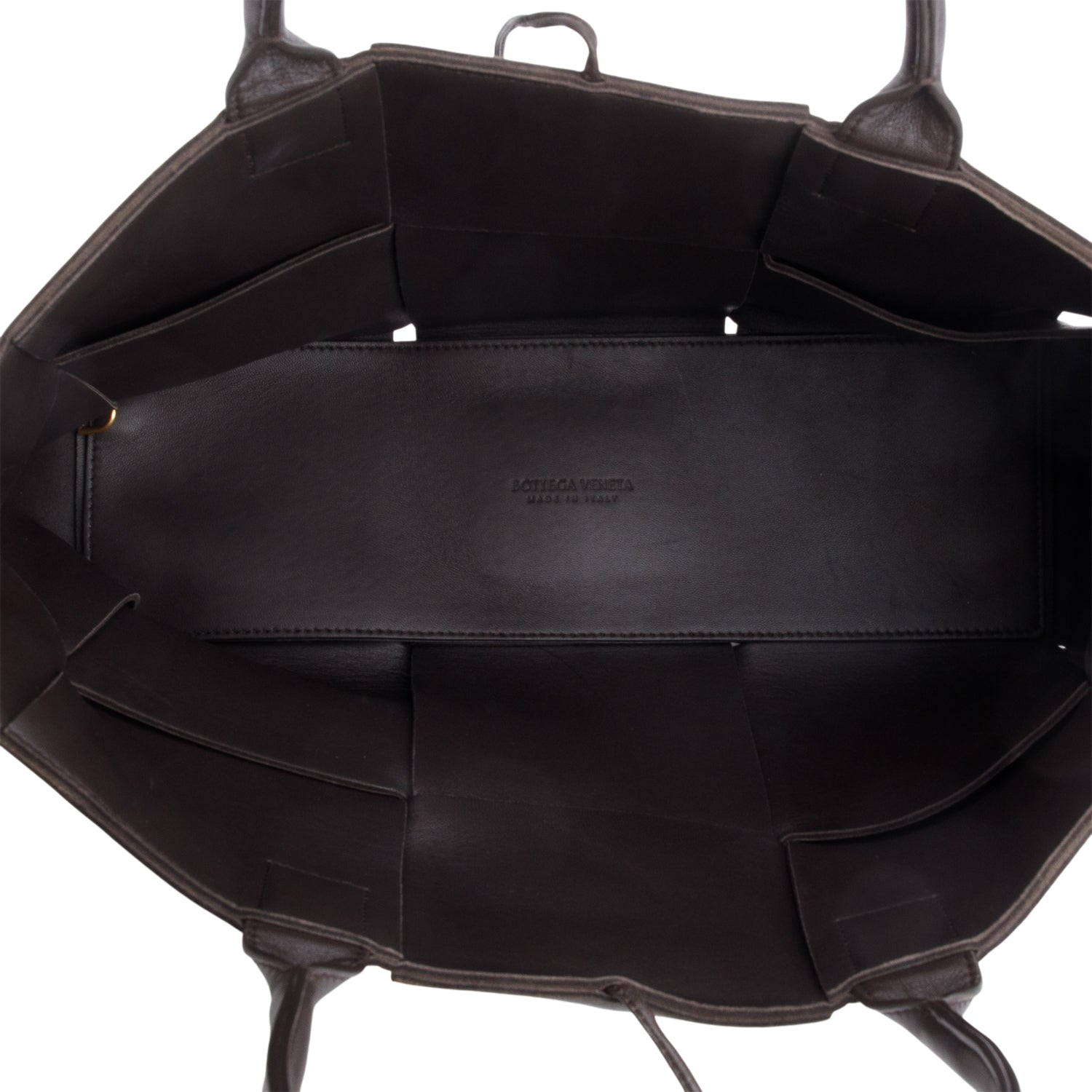 Bottega Veneta Brown Maxi Intrecciato Arco Small Tote Bag