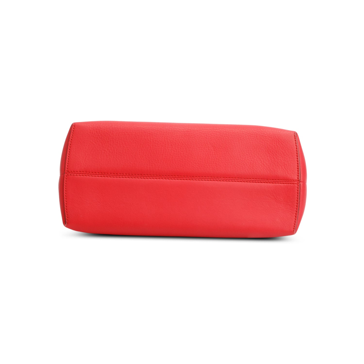 Fendi Red Vitello Dolce Medium By the Way Flower Boston Bag w/ Strap