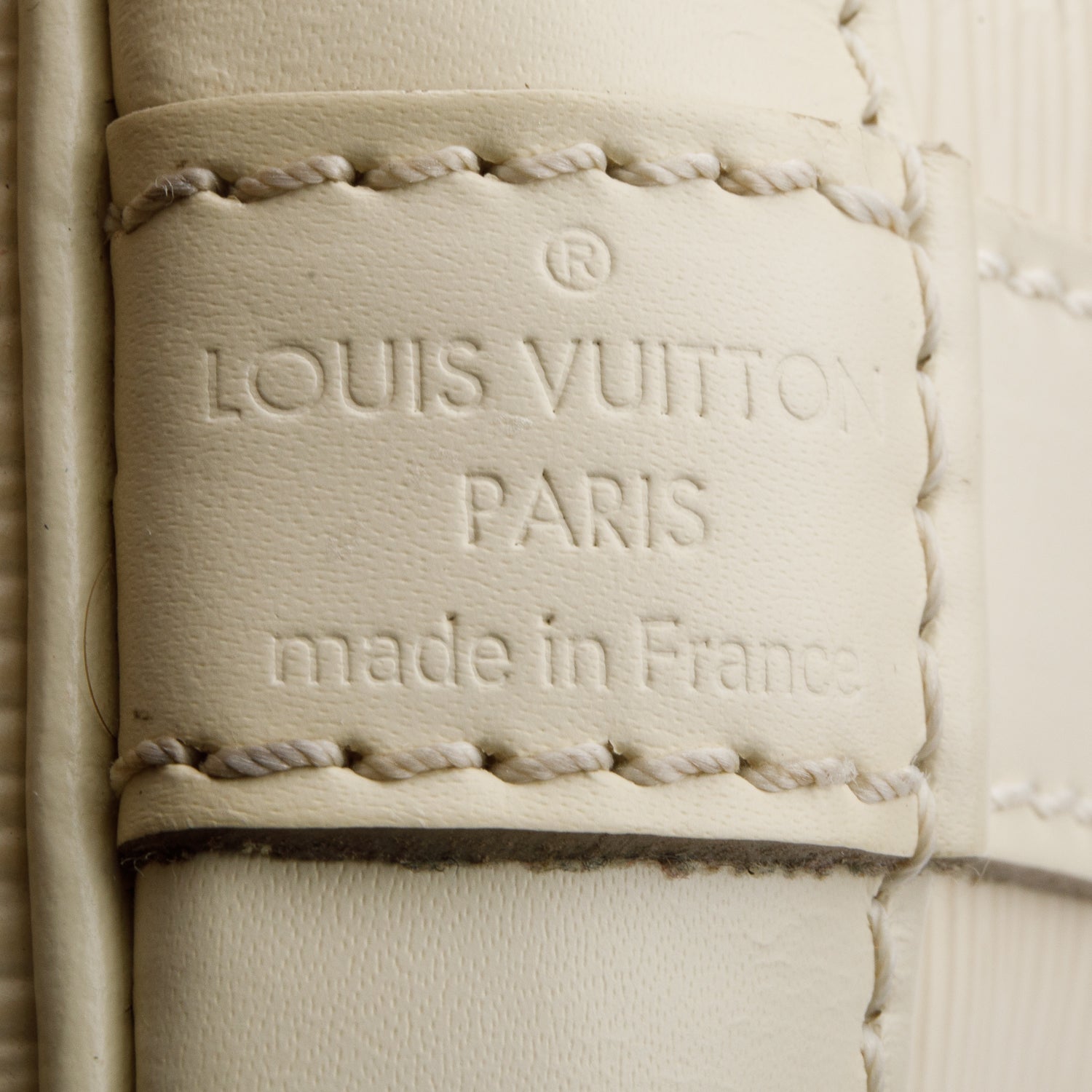 Louis Vuitton Cream Epi Petit Leather Noe