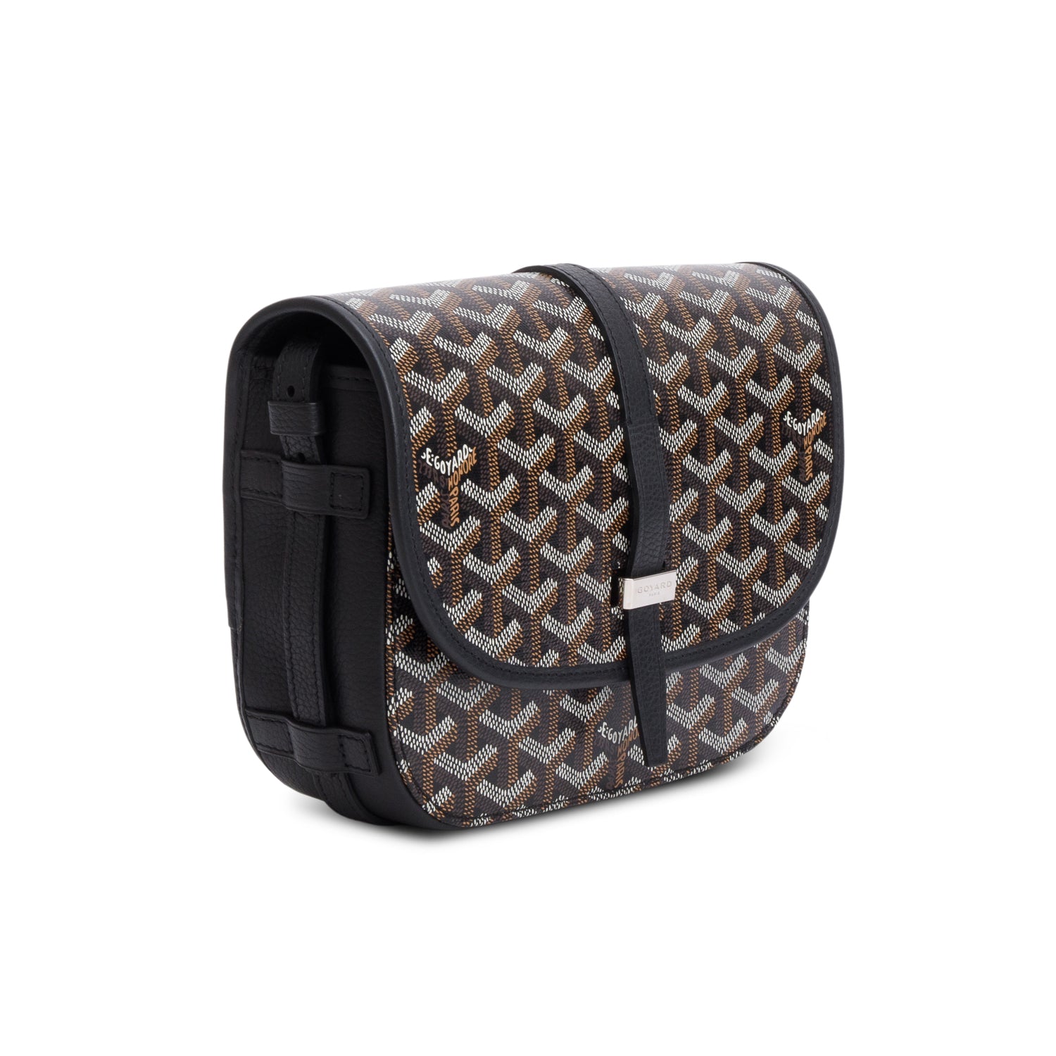 Goyard 2024 Black Goyardine Belvedere II PM Messenger Bag