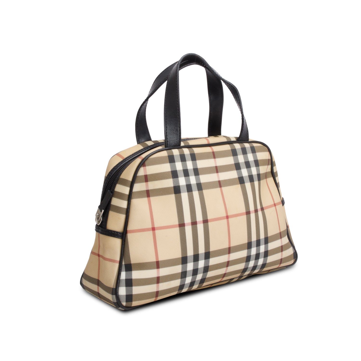 Burberry Beige Nova Check Top Handle Bag