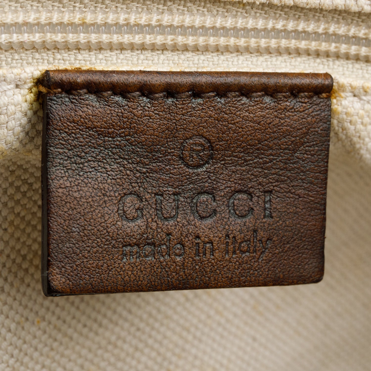 Gucci Brown Signature Leather Medium Sukey Tote w/ Strap