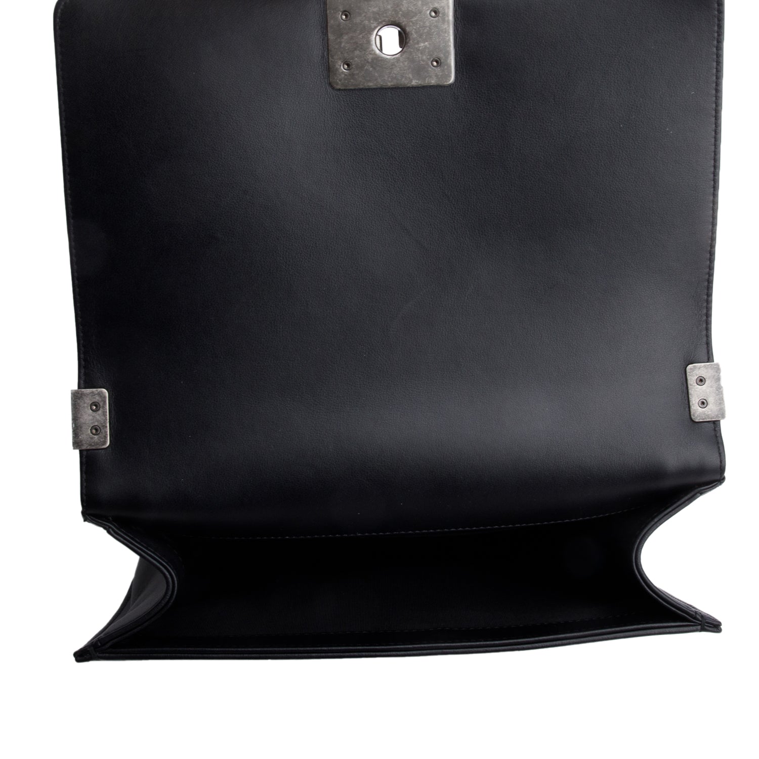 Chanel 2021 Black Quilted Lambskin Leather Medium Boy Bag w/ Box, Authenticity Card & Receipt