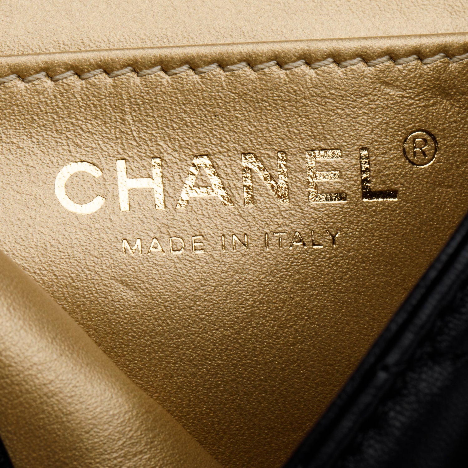 Chanel 2020 Black Quilted Lambskin Pearl Crush Square Mini Flap Bag w/ Authenticity Card