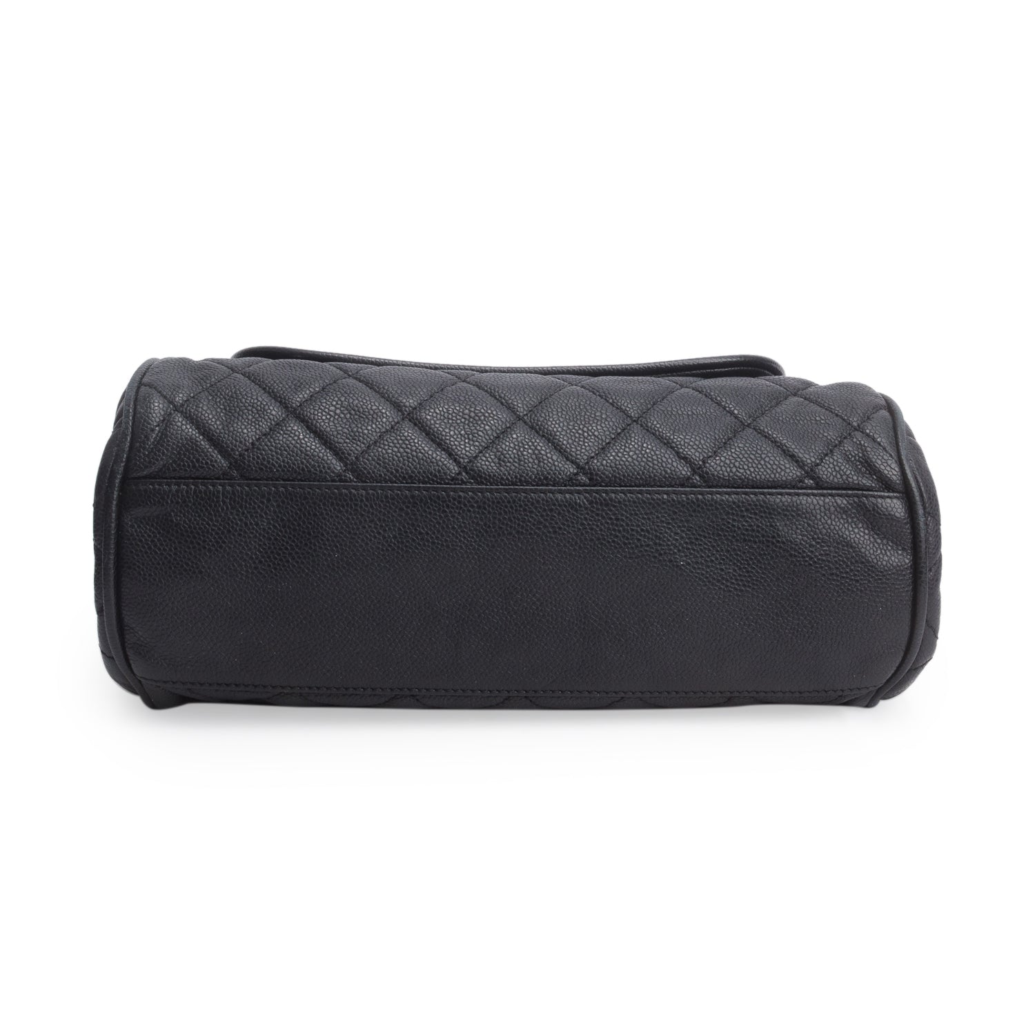 Chanel Black Caviar Quilted Leather Timeless Accordion Flap Bag