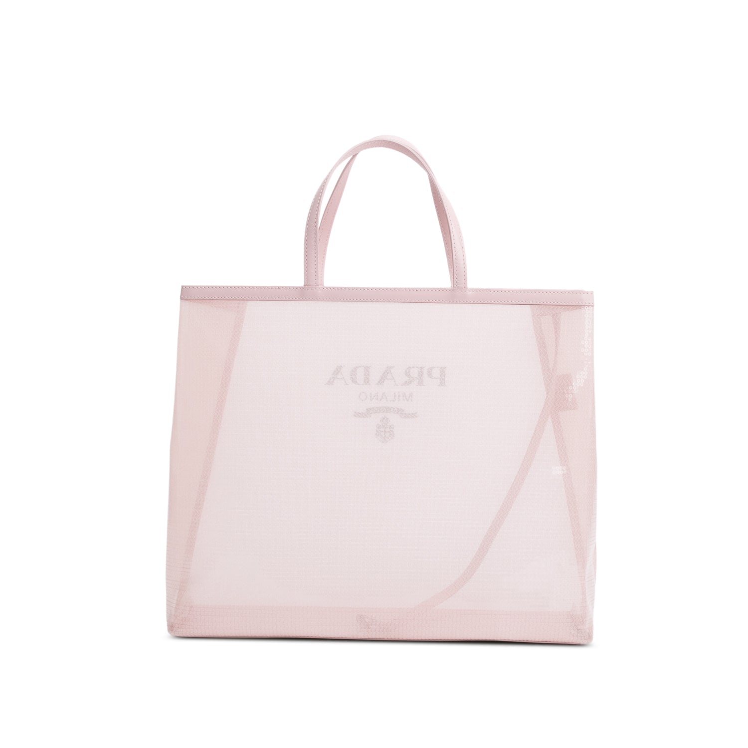 Prada Pink Sequin Mesh Large Tote Bag w/ Pouch & Authenticity Card