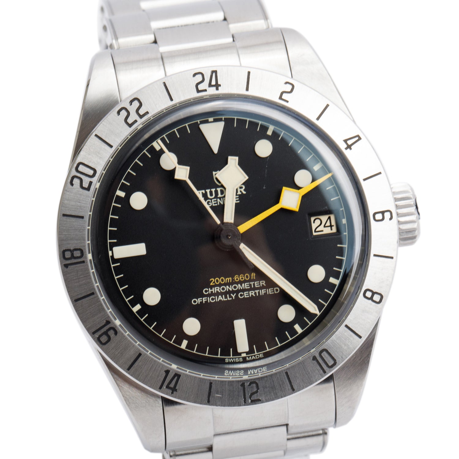 Tudor Stainless Steel Black Bay Pro 39 MM Automatic Watch Black Dial 79470