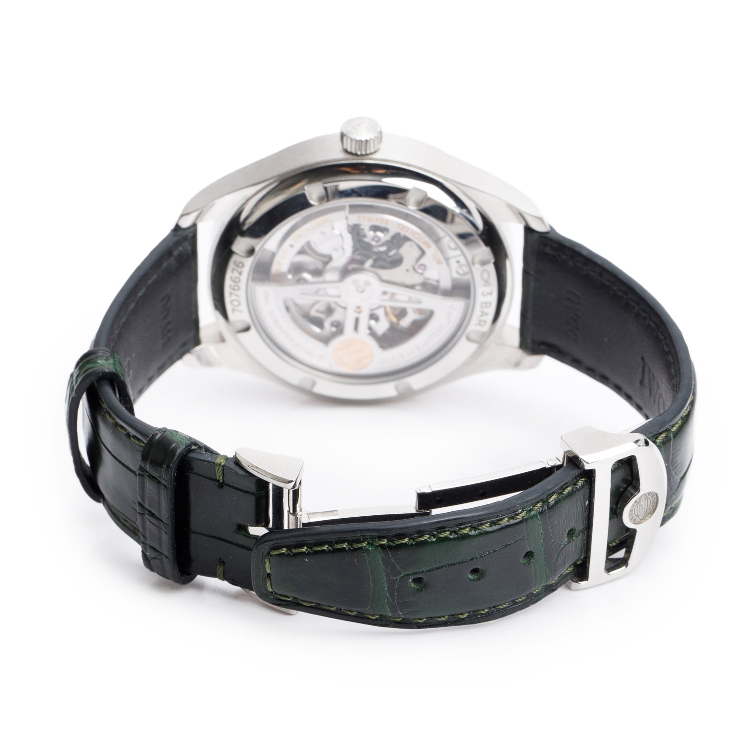 IWC Stainless Steel Portugieser 40.4 MM Automatic Watch Green Dial IW358310