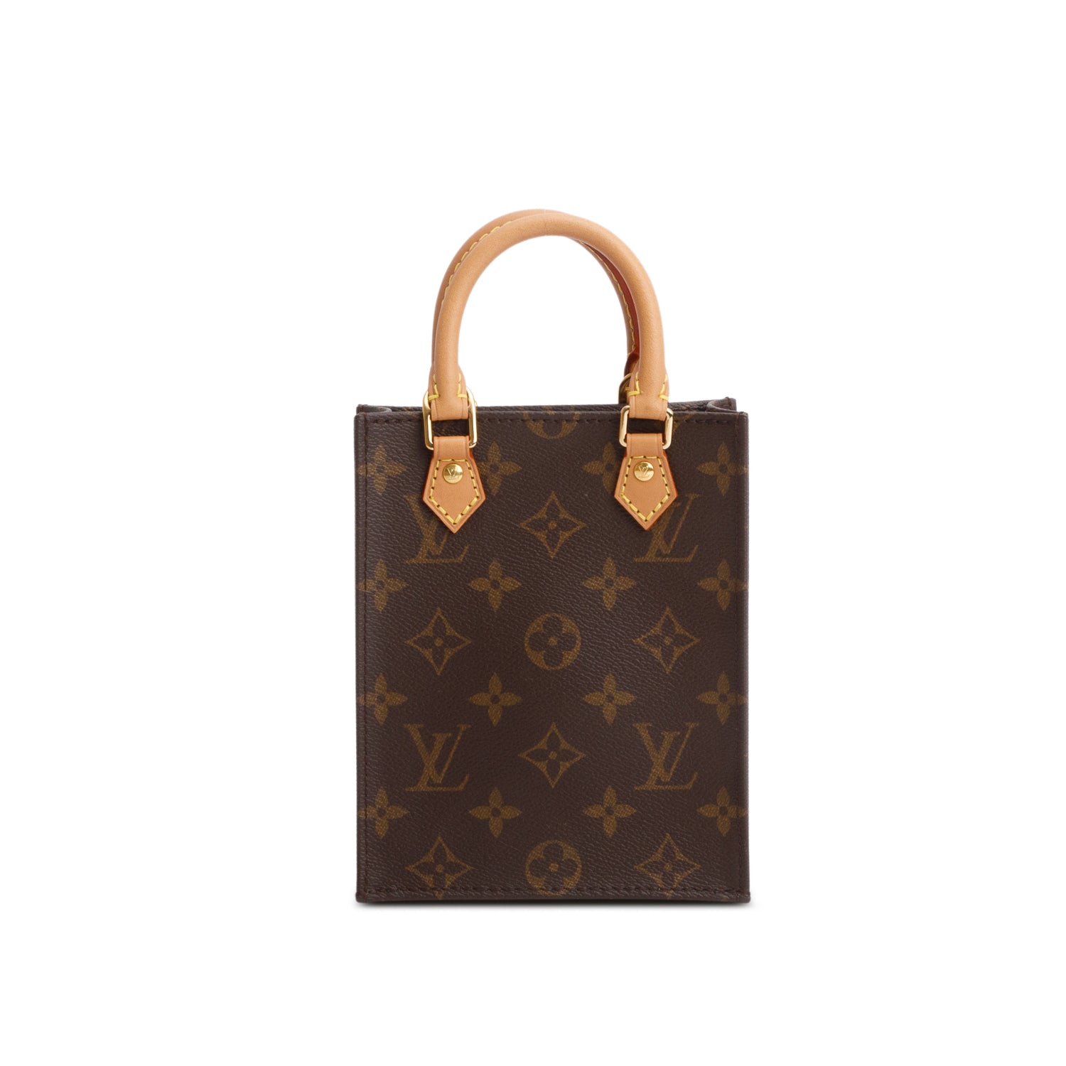 Louis Vuitton Monogram Petit Sac Plat w/ Box & Strap