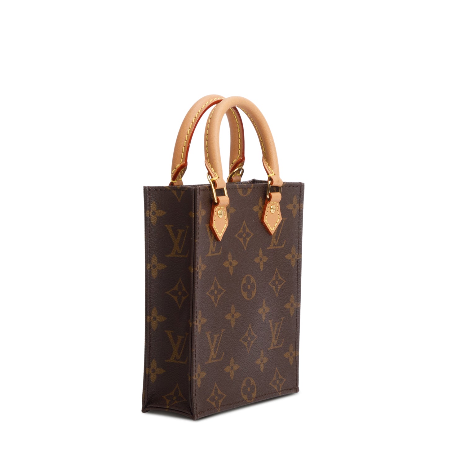 Louis Vuitton Monogram Petit Sac Plat w/ Box & Strap