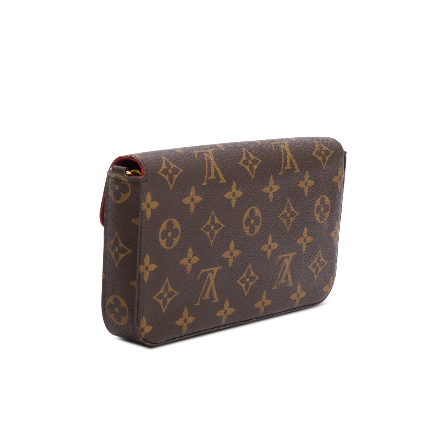 Louis Vuitton Fuschia Monogram Pochette Felicie Wallet on Chain w/ Insert & Box