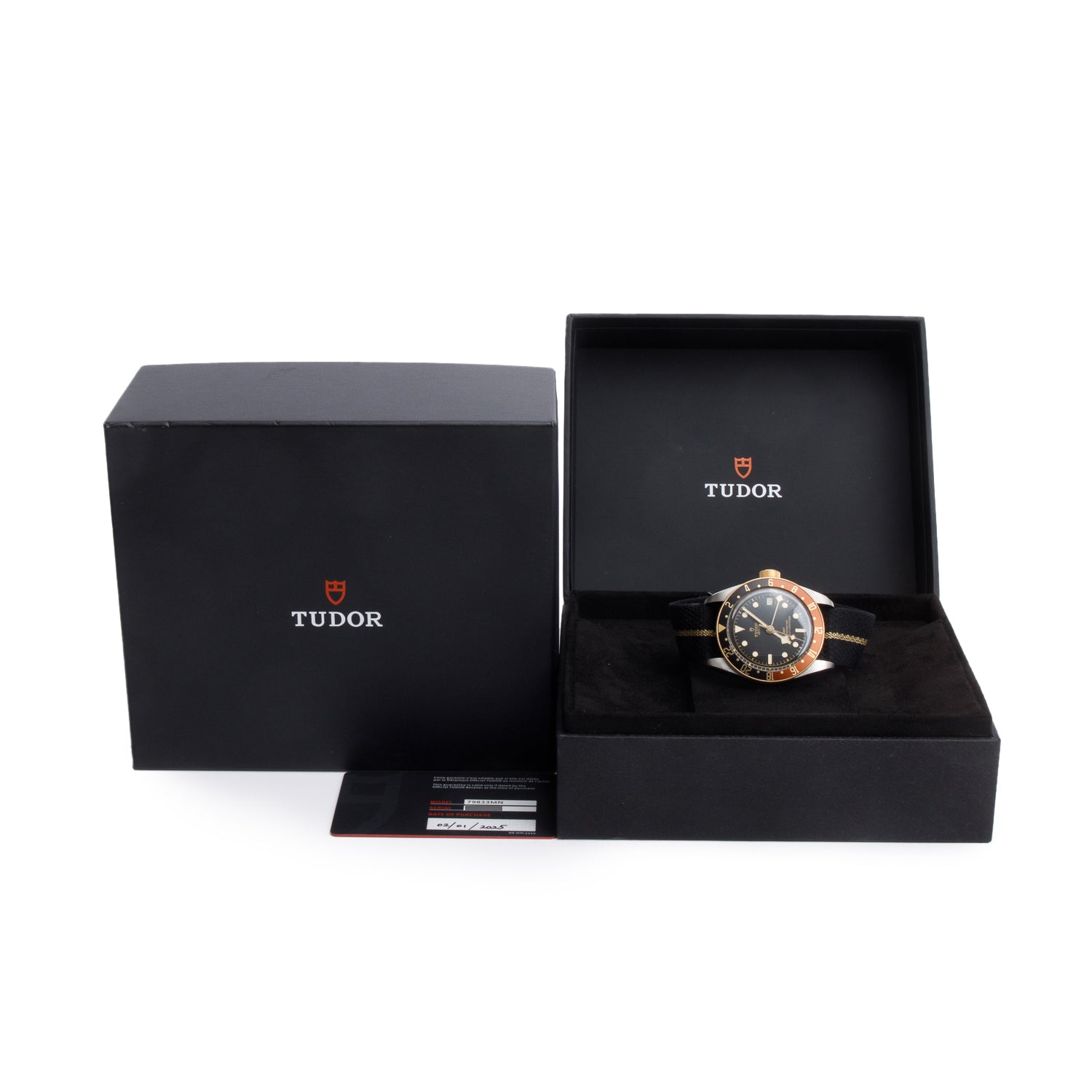 Tudor 2025 Stainless Steel Black Bay 'Root Beer' GMT 41 MM Automatic Watch Black Dial 79833MN w/ Box & Papers