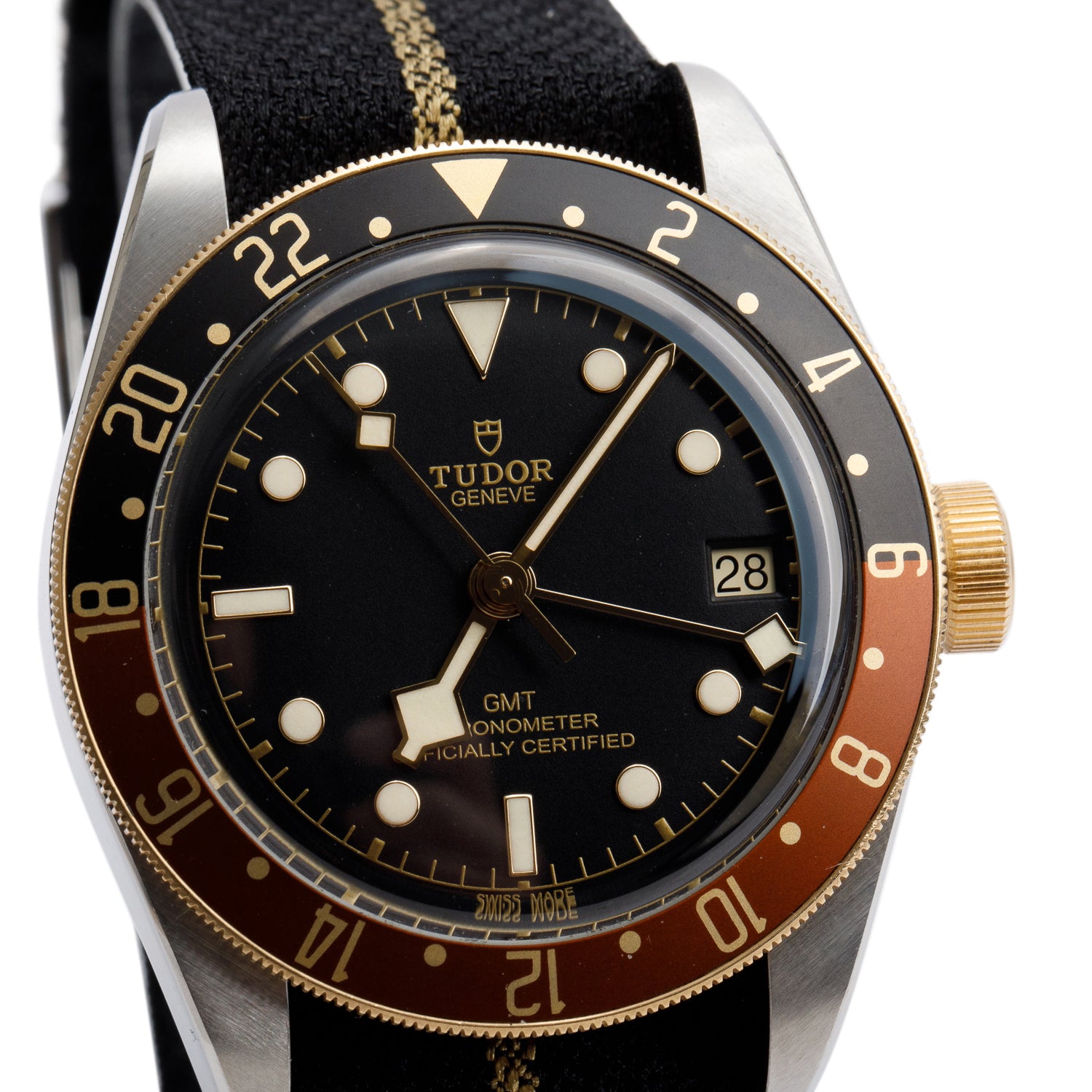 Tudor 2025 Stainless Steel Black Bay 'Root Beer' GMT 41 MM Automatic Watch Black Dial 79833MN w/ Box & Papers