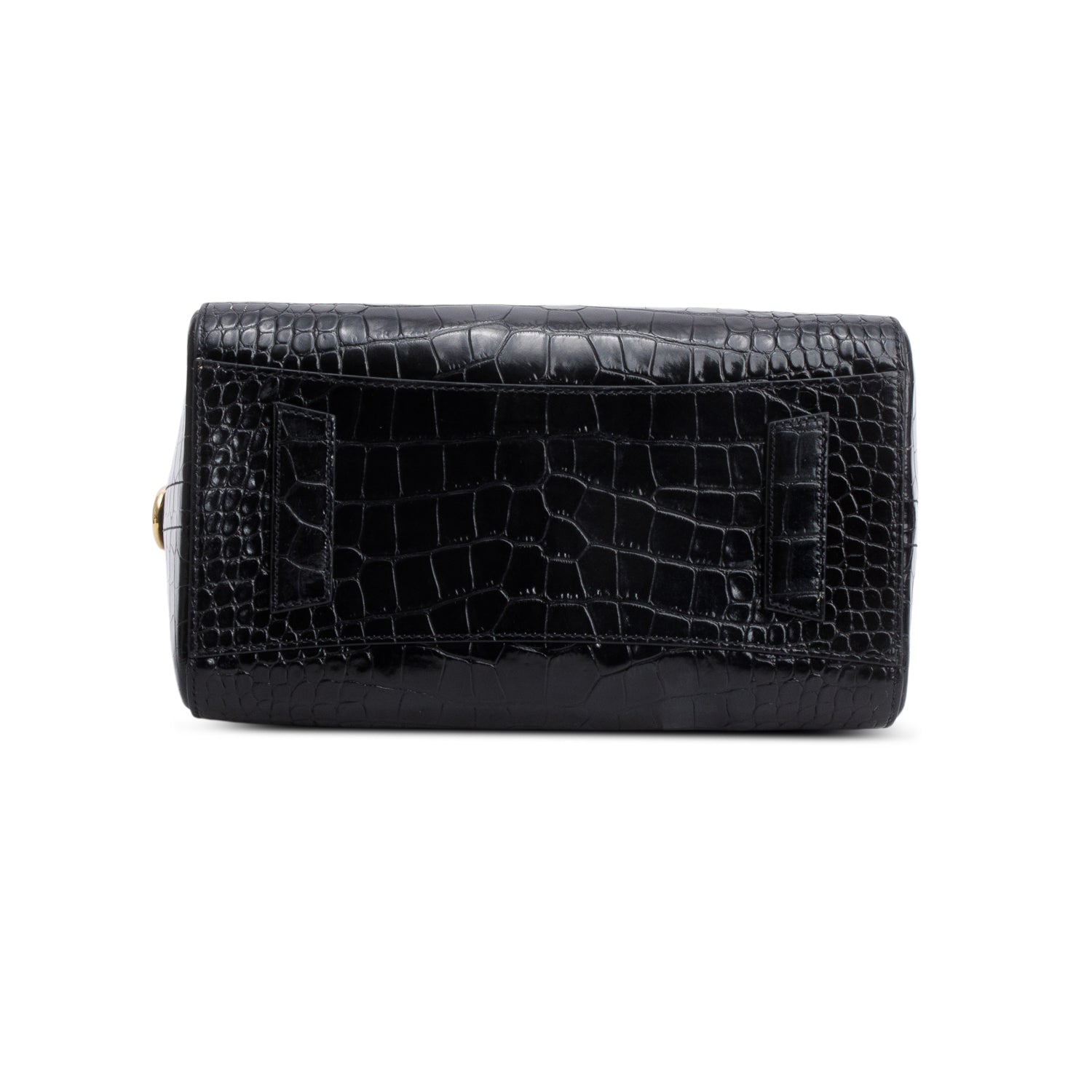 Givenchy 2020 Black Croc-Embossed Leather Small Antigona Bag