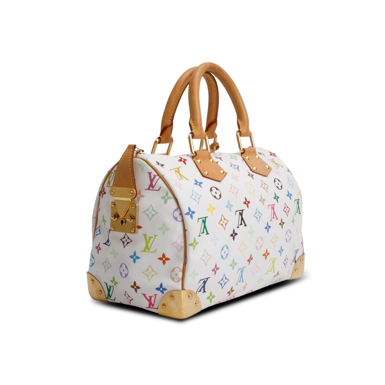 Louis Vuitton White Monogram Multicolore Speedy 30