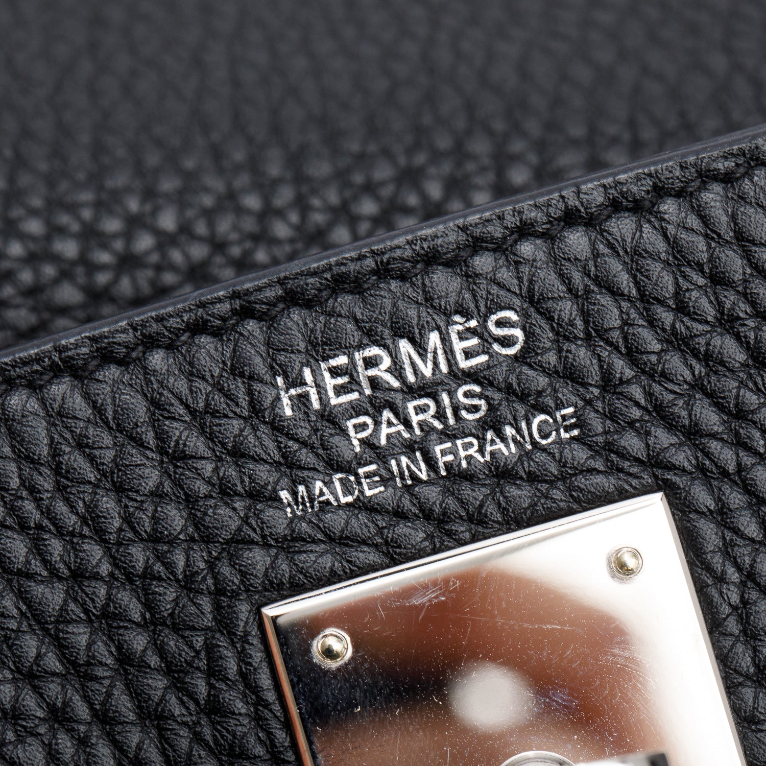 Hermes Noir Clemence Kelly Retourne 35 w/ Straps