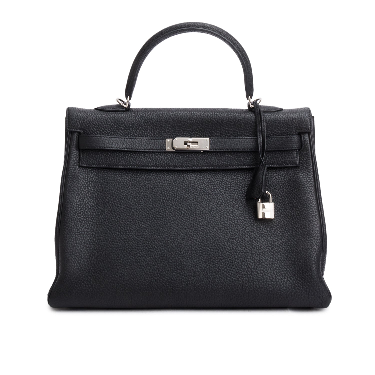 Hermes Noir Clemence Kelly Retourne 35 w/ Straps