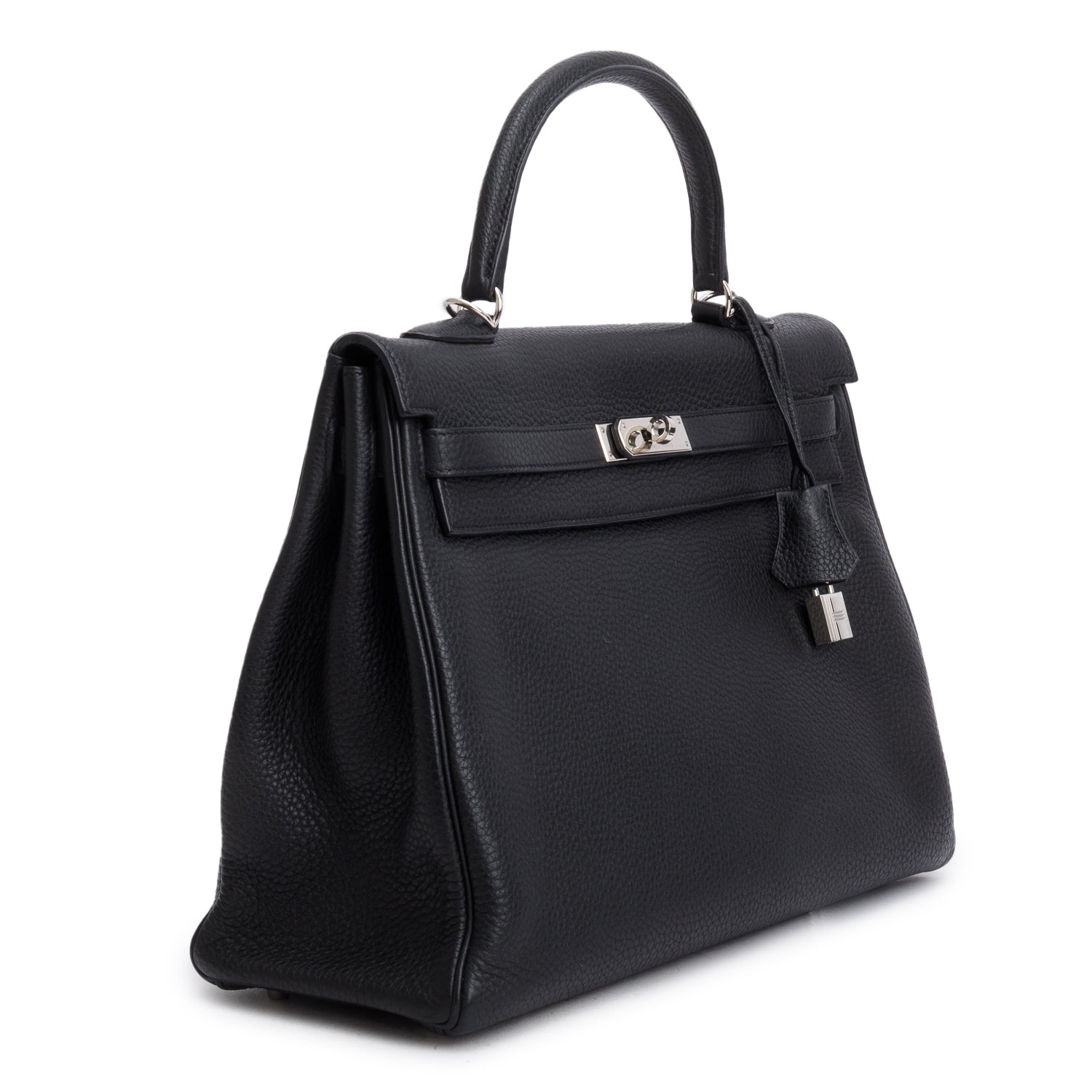 Hermes Noir Clemence Kelly Retourne 35 w/ Straps