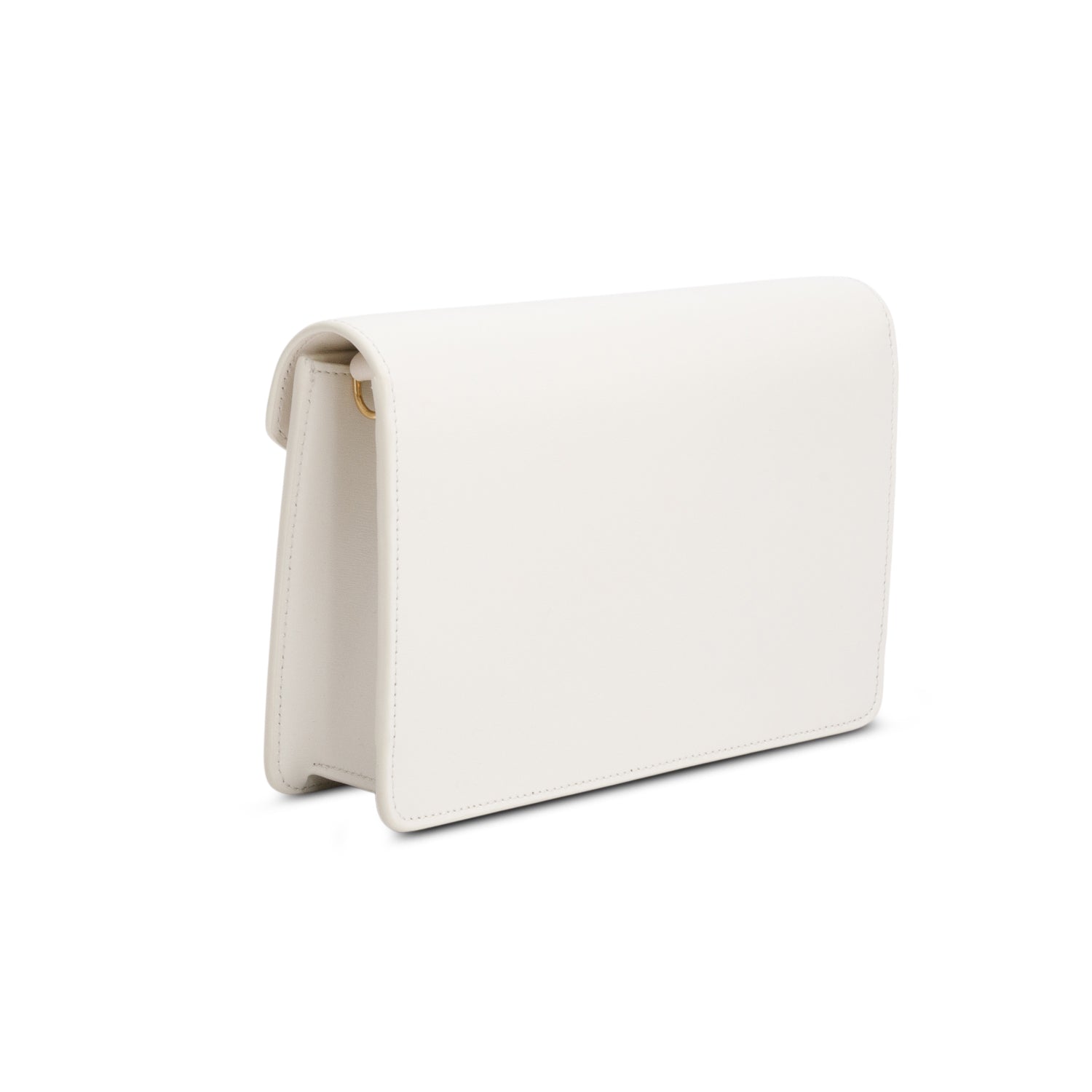 Celine 2025 White Shiny Calfskin Margo Wallet on Chain