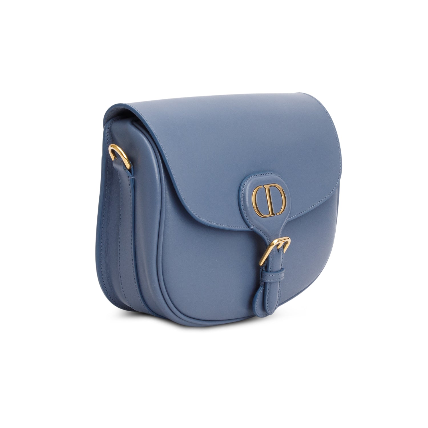 Christian Dior 2020 Blue Box Calfskin Medium Bobby Flap Bag